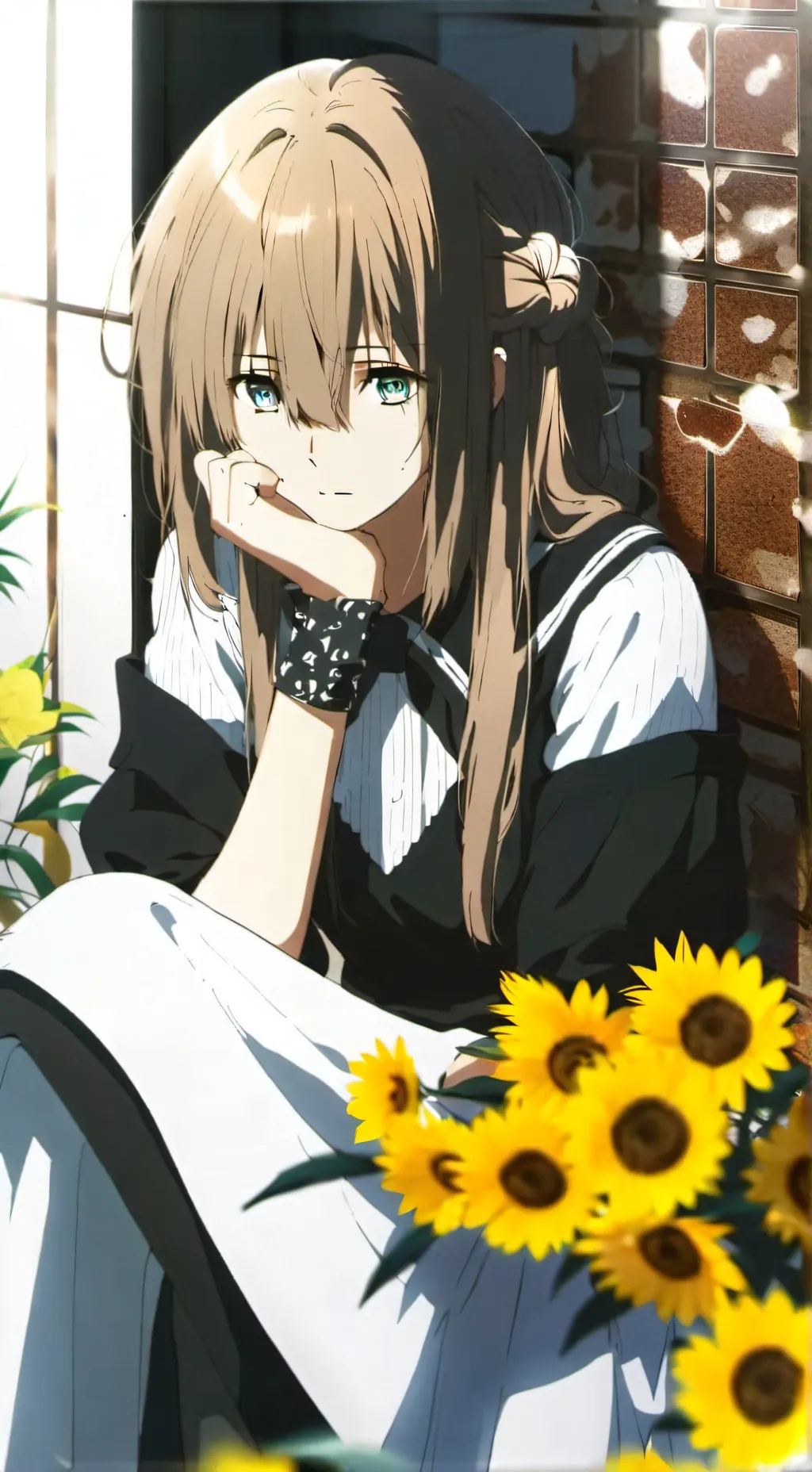 ai character: Hermana mayor  background