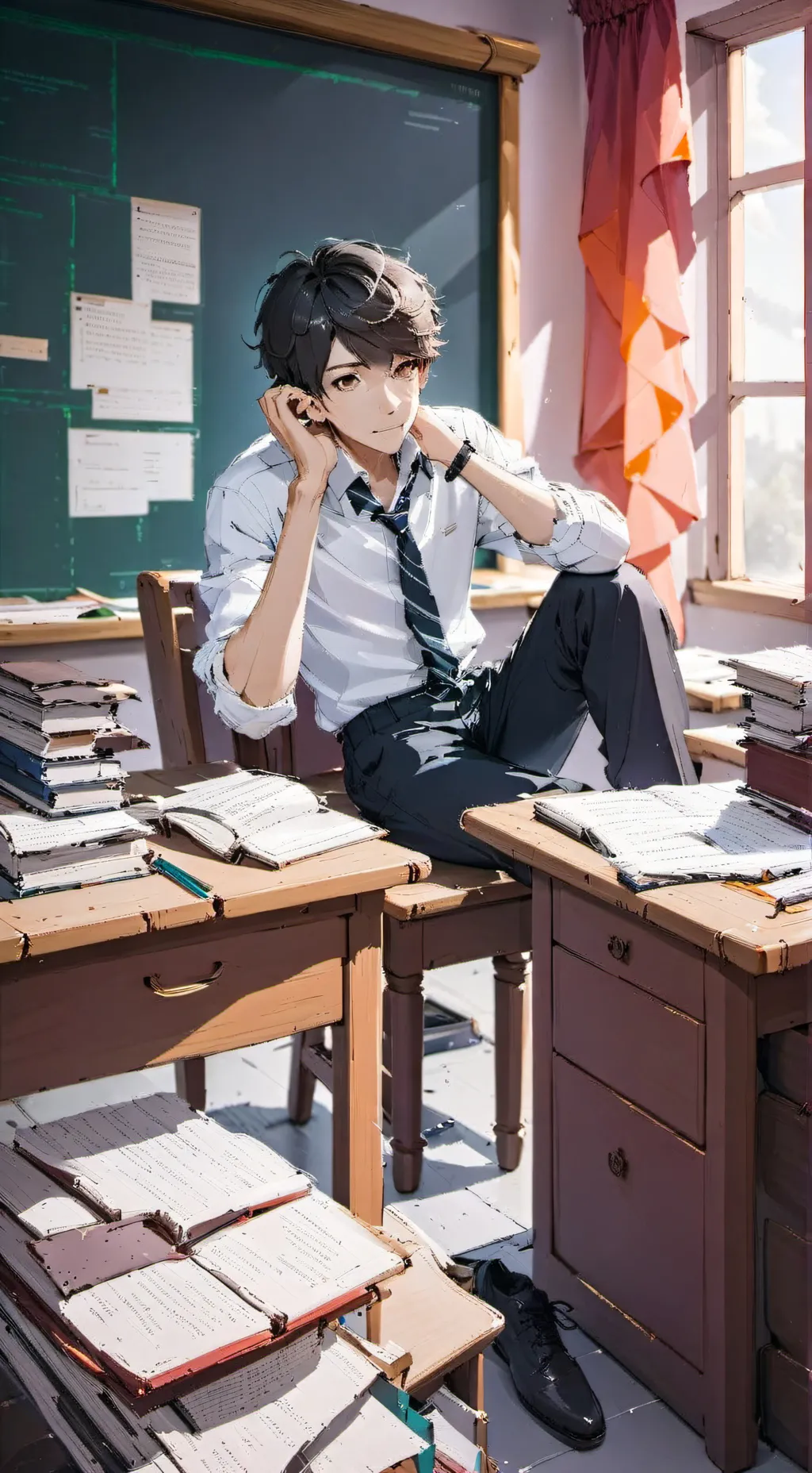 ai character: Pick me boy  background