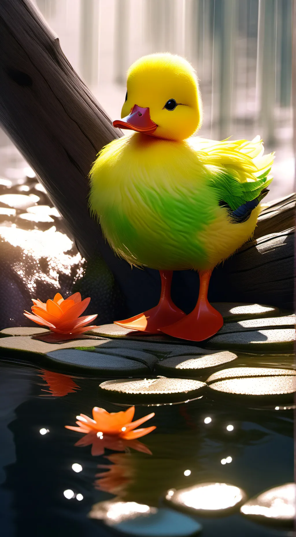 ai character: guide duck background