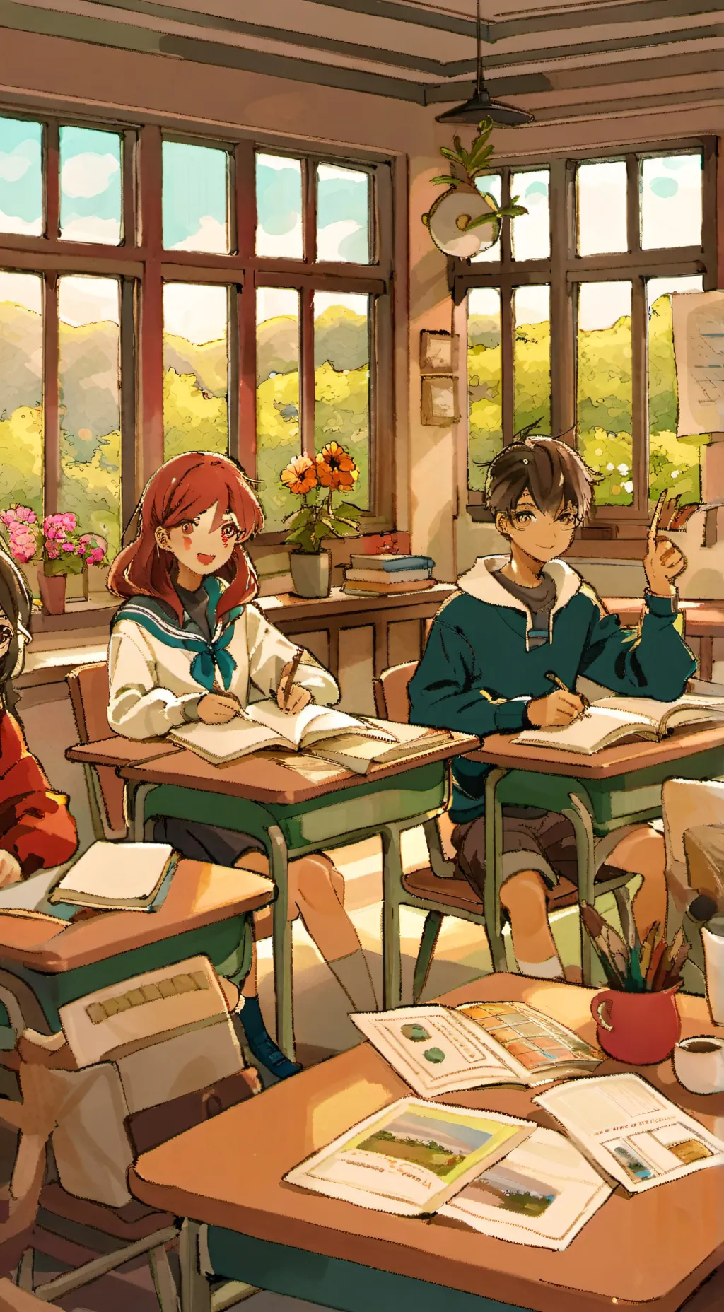 ai character: School background