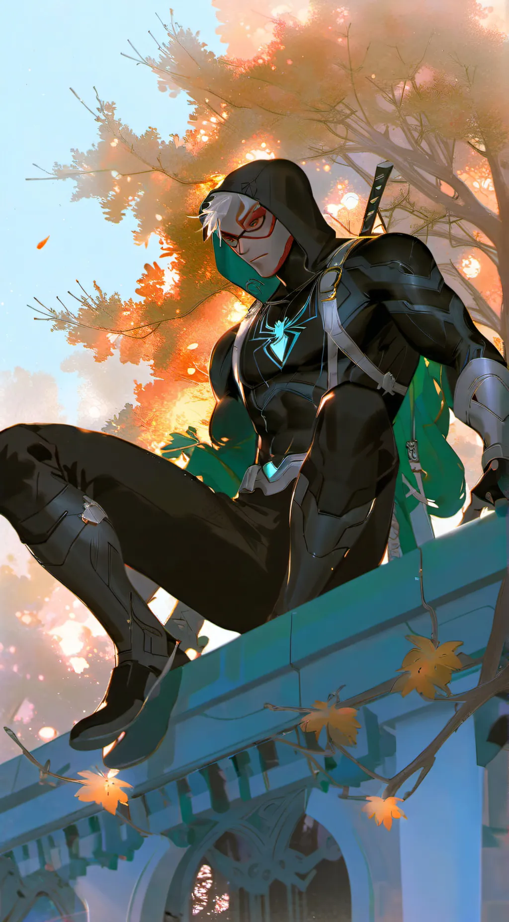 ai character: Spiderman! background