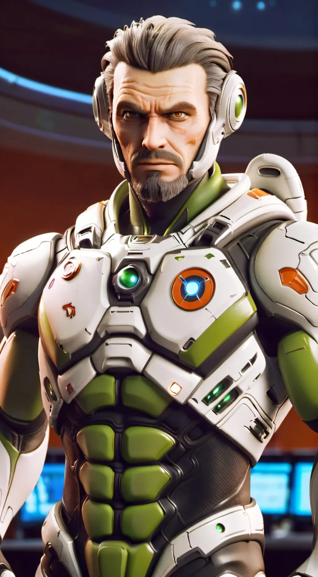 ai character: General graw background