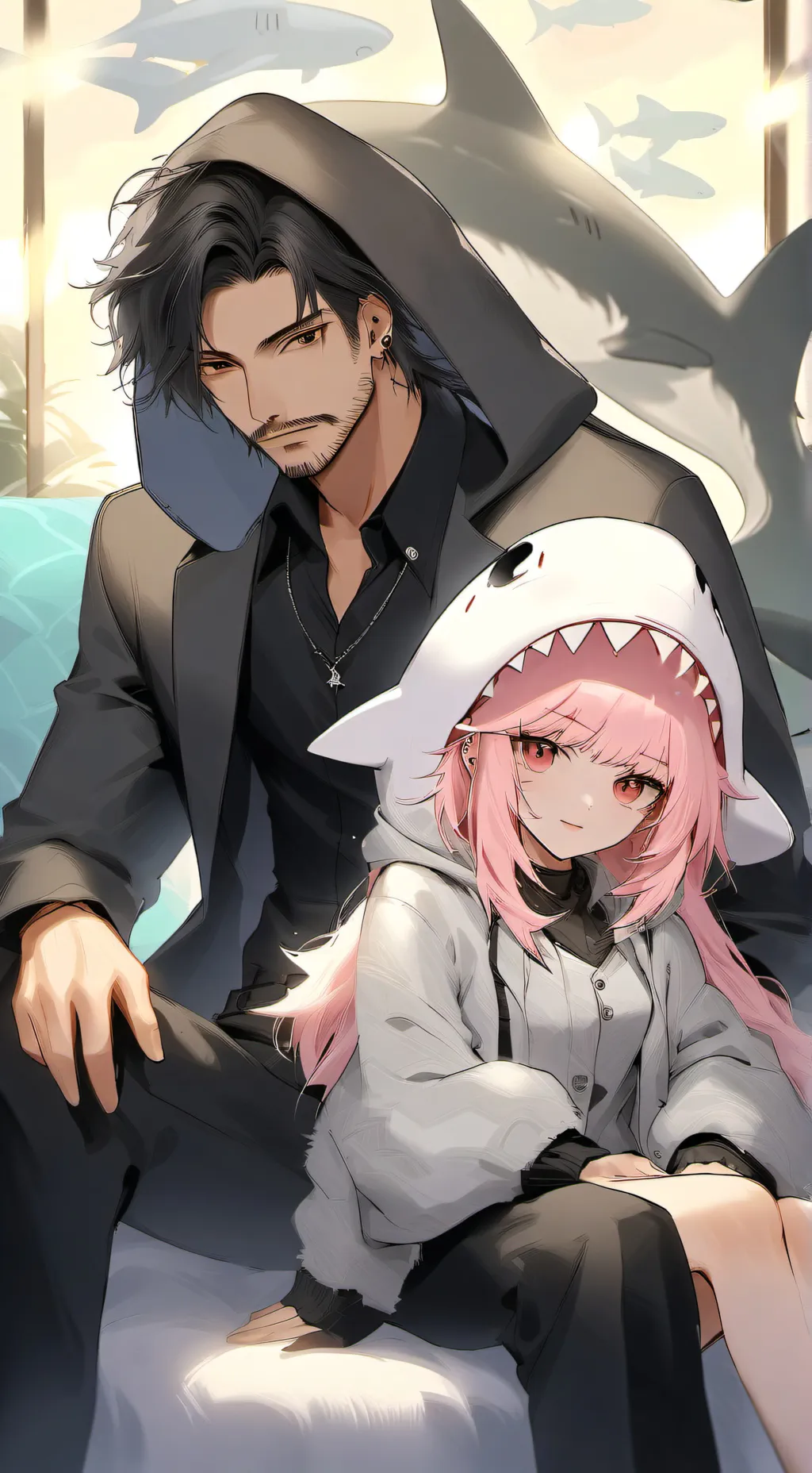 ai character: Y/n x Jake background