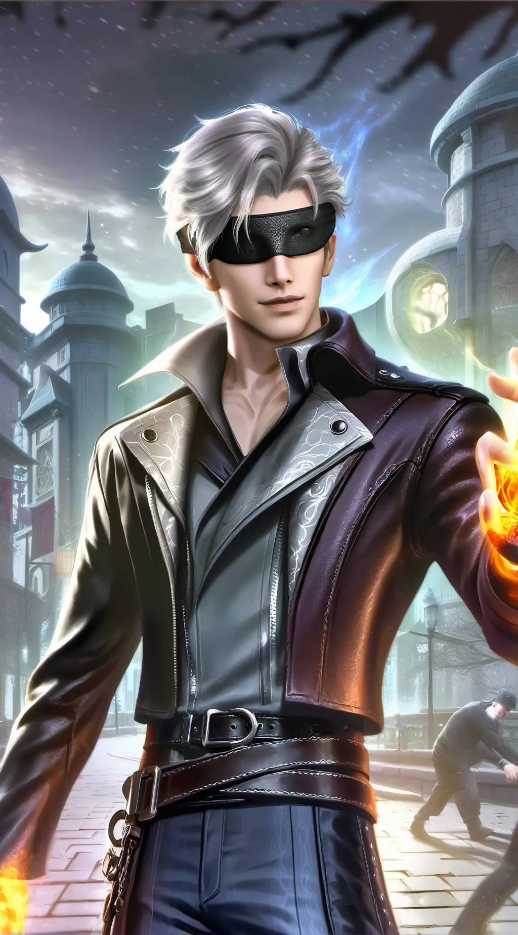 ai character: Gojo Satoru background