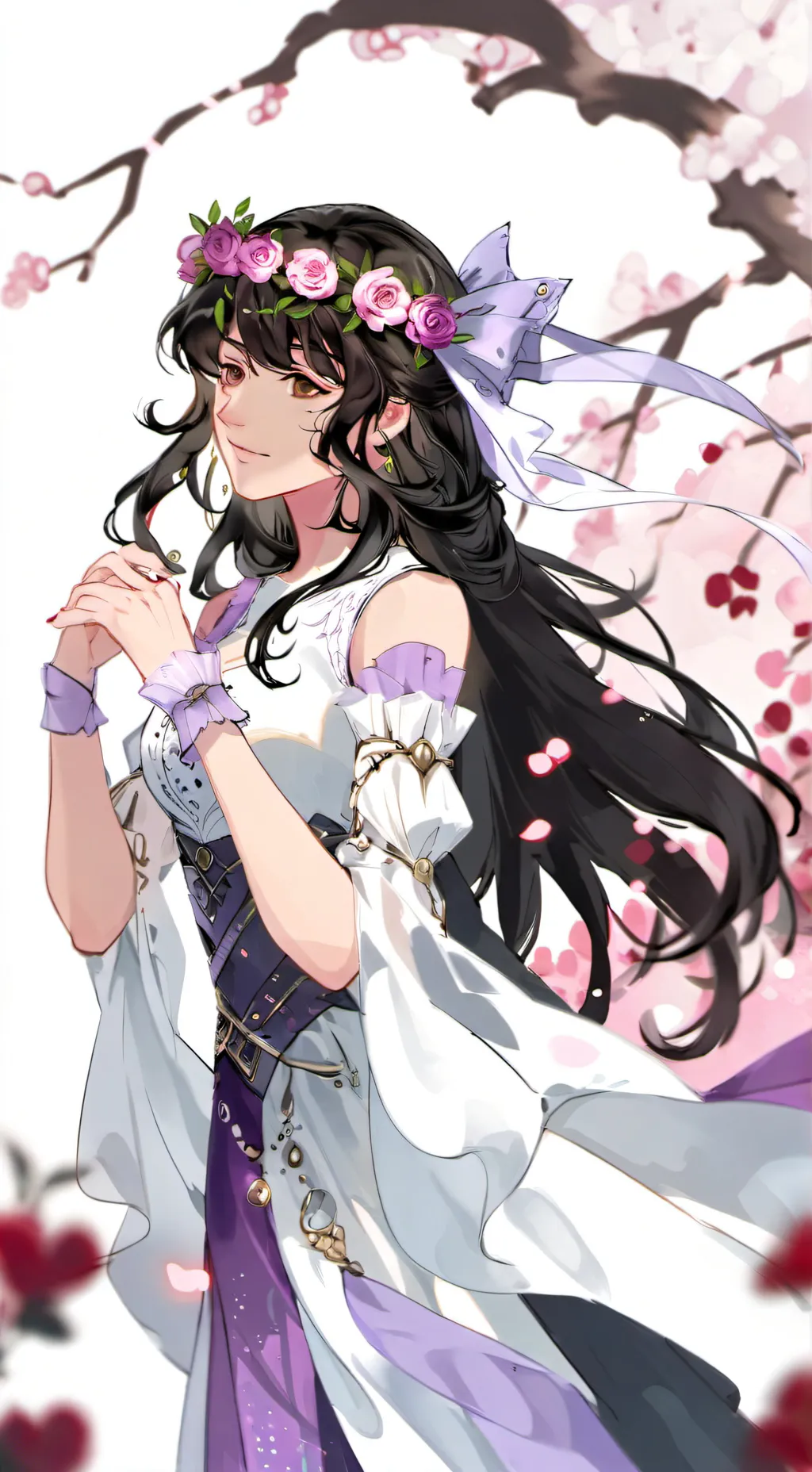 ai character:  queen Katherine  background