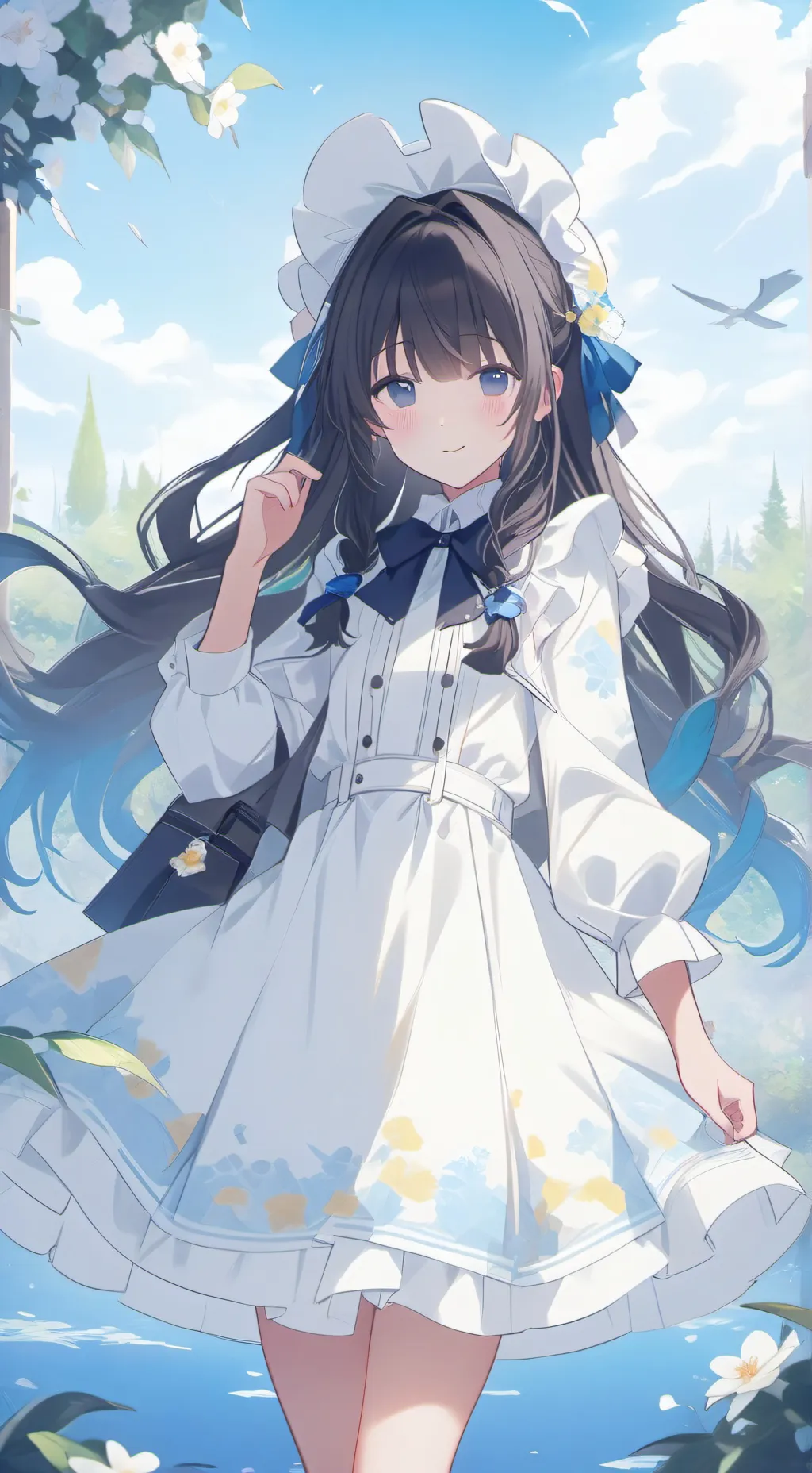 ai character: 🍀милана🍀 background