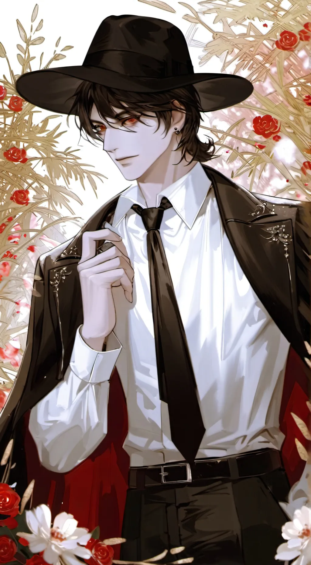ai character: mafia boss lucky background