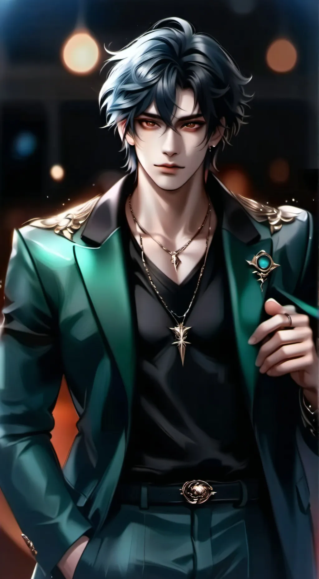 ai character: Donald  background