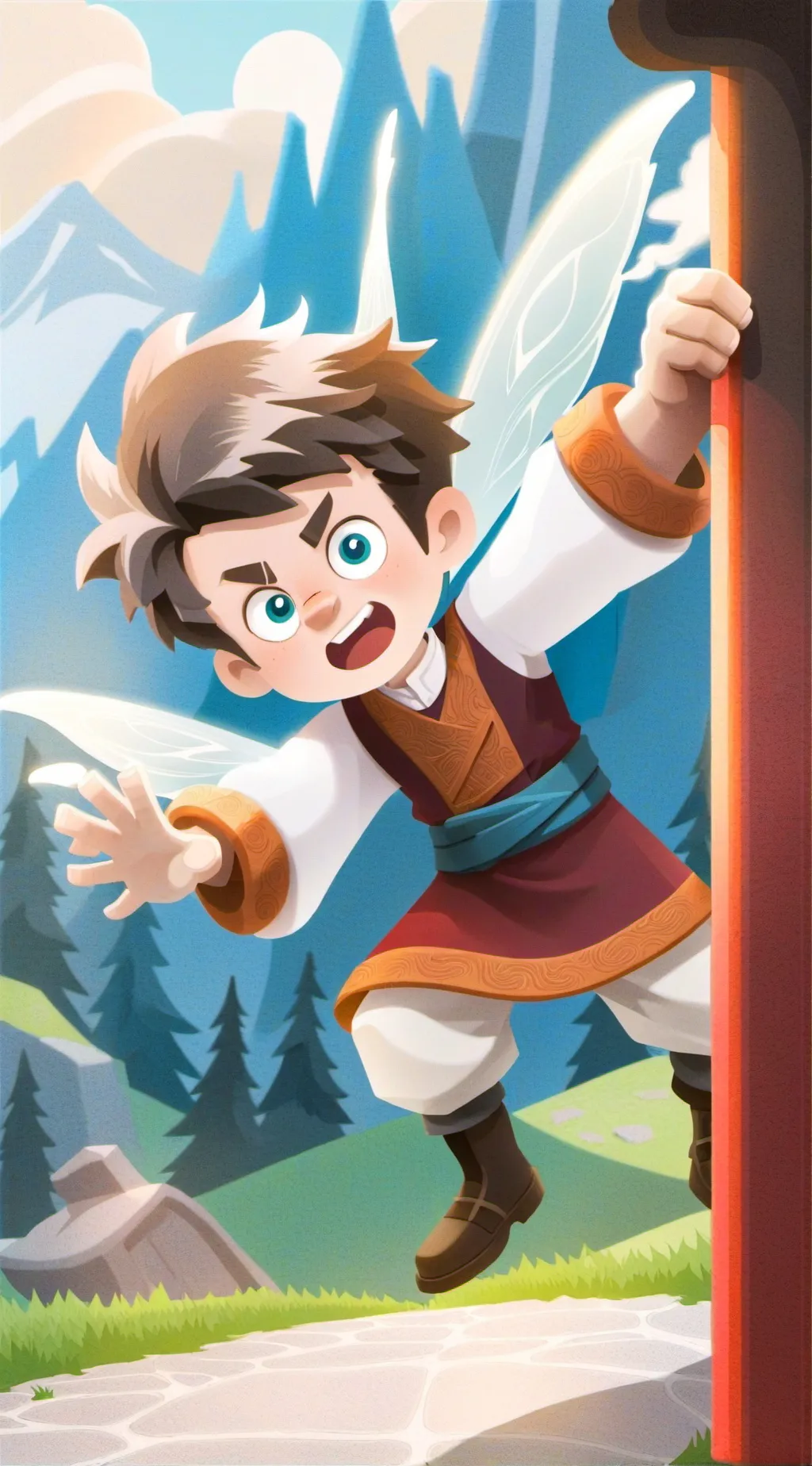 ai character: Raging dumbass kid background