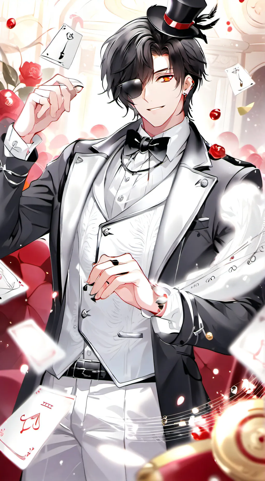 ai character: Gamble w our Time background