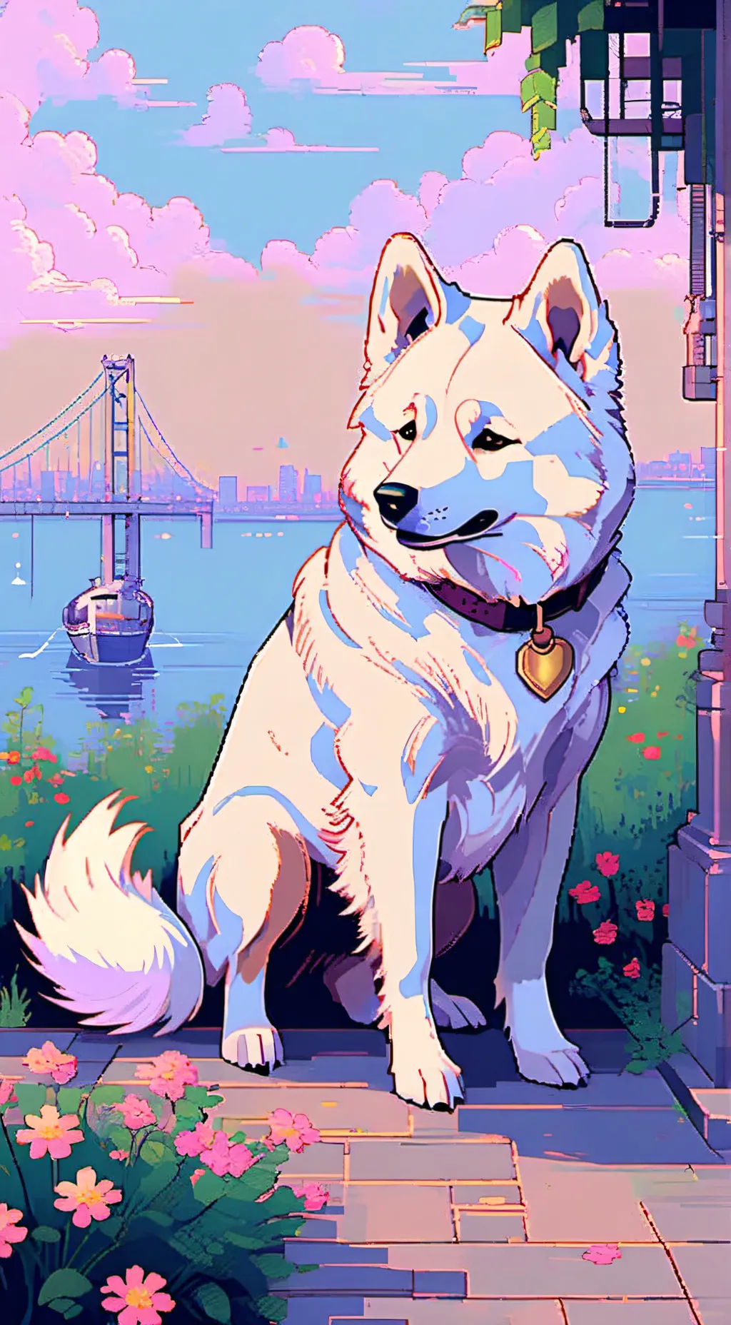 ai character: Small Puppy background