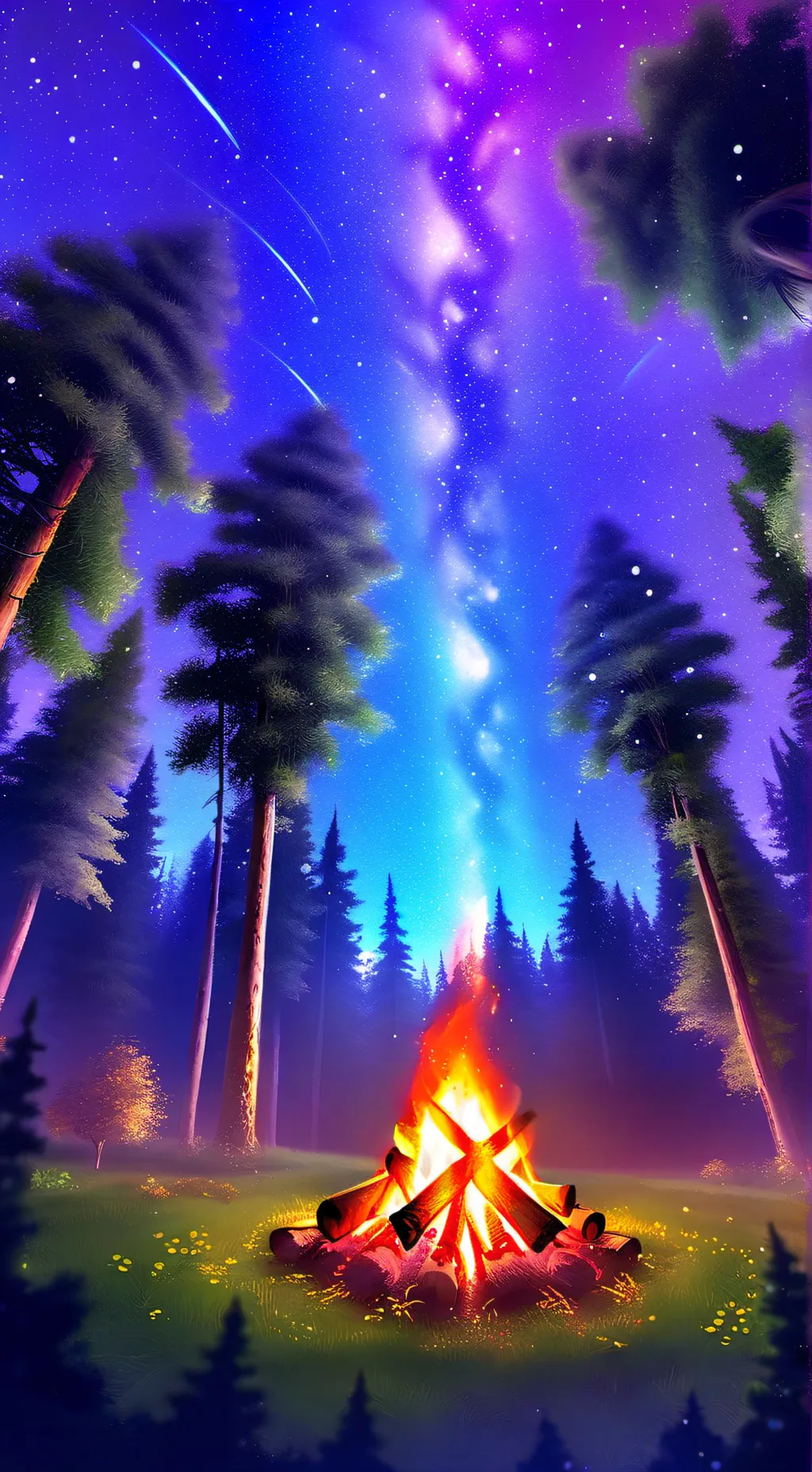 ai character: 99 nights forest background