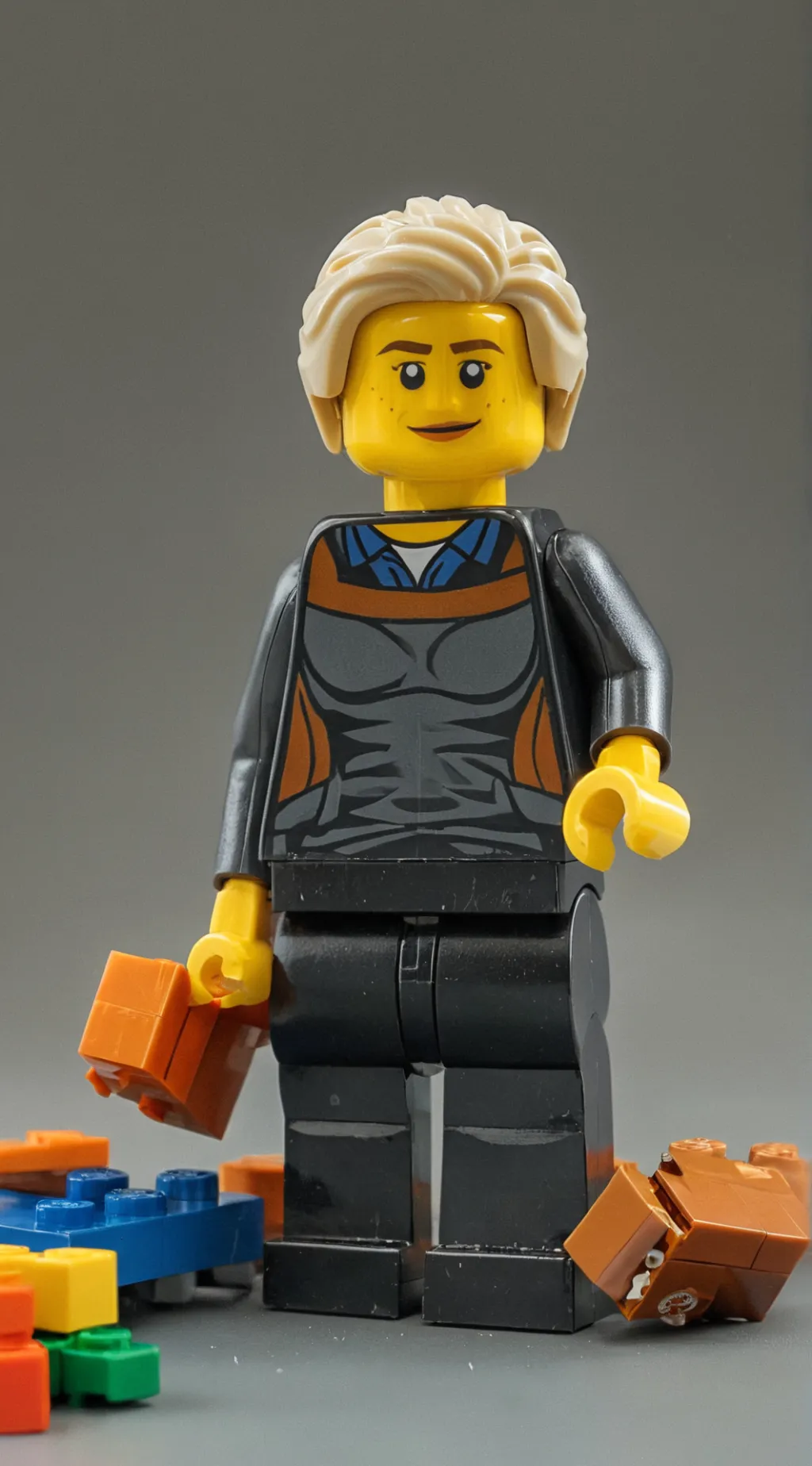 ai character: Lego world bingo background