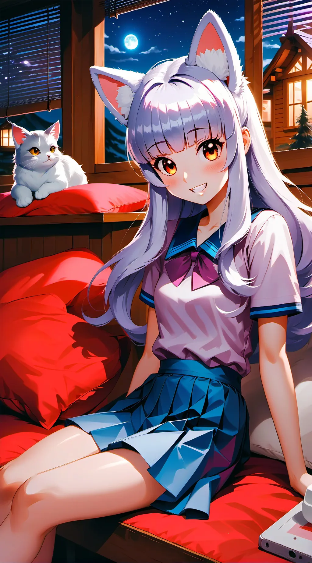ai character: anna❤ background