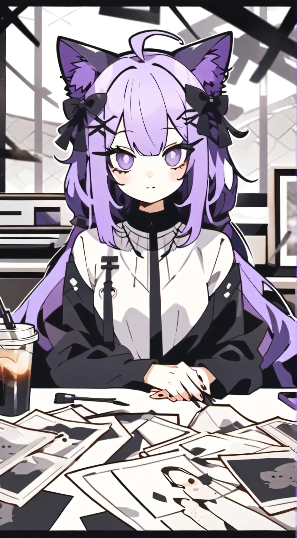 ai character: Neko girl background