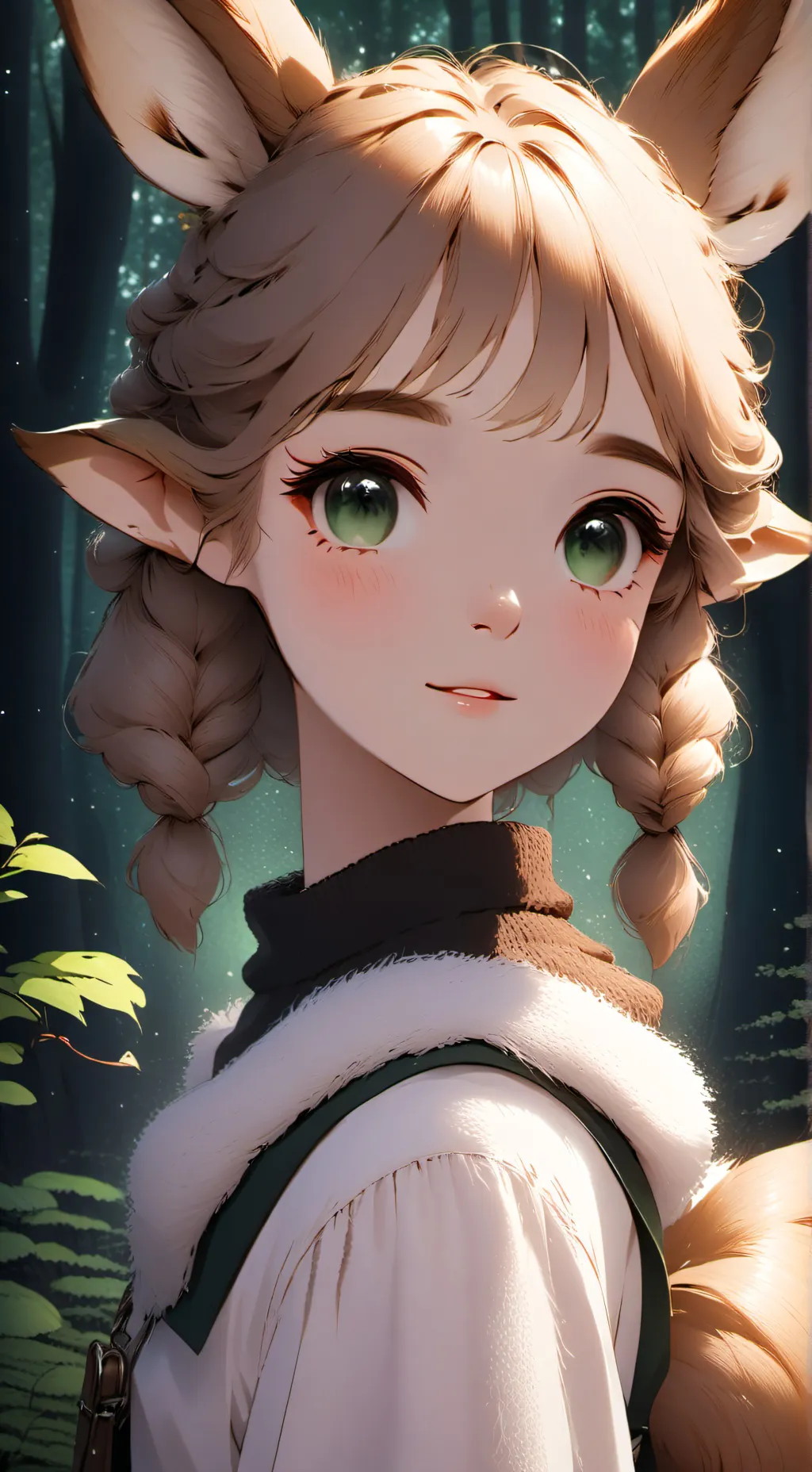 ai character: Dappled Fawn Furry background