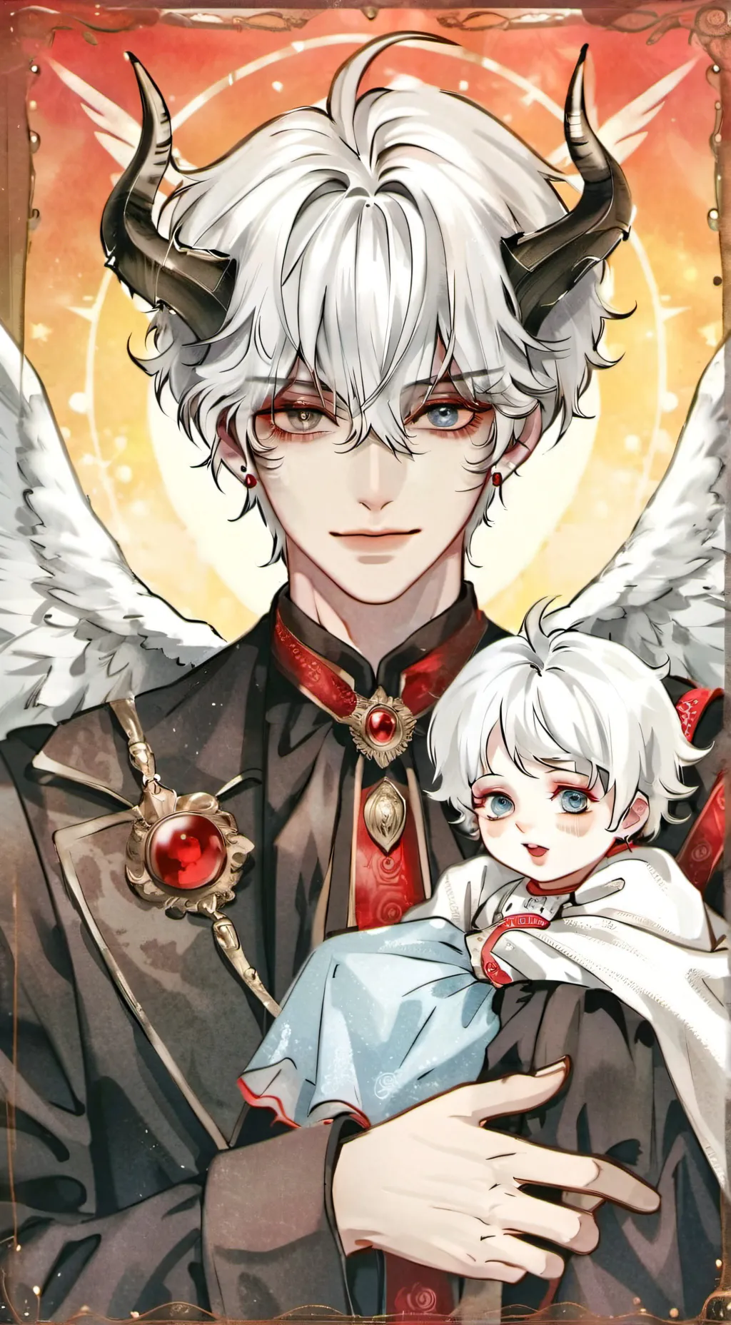 ai character: Life as demon kid background