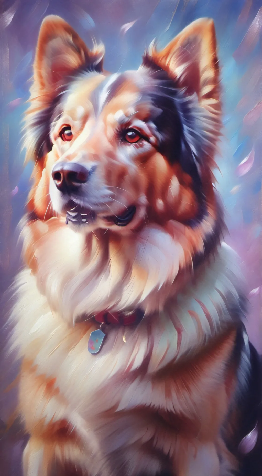 ai character: Happy dog background