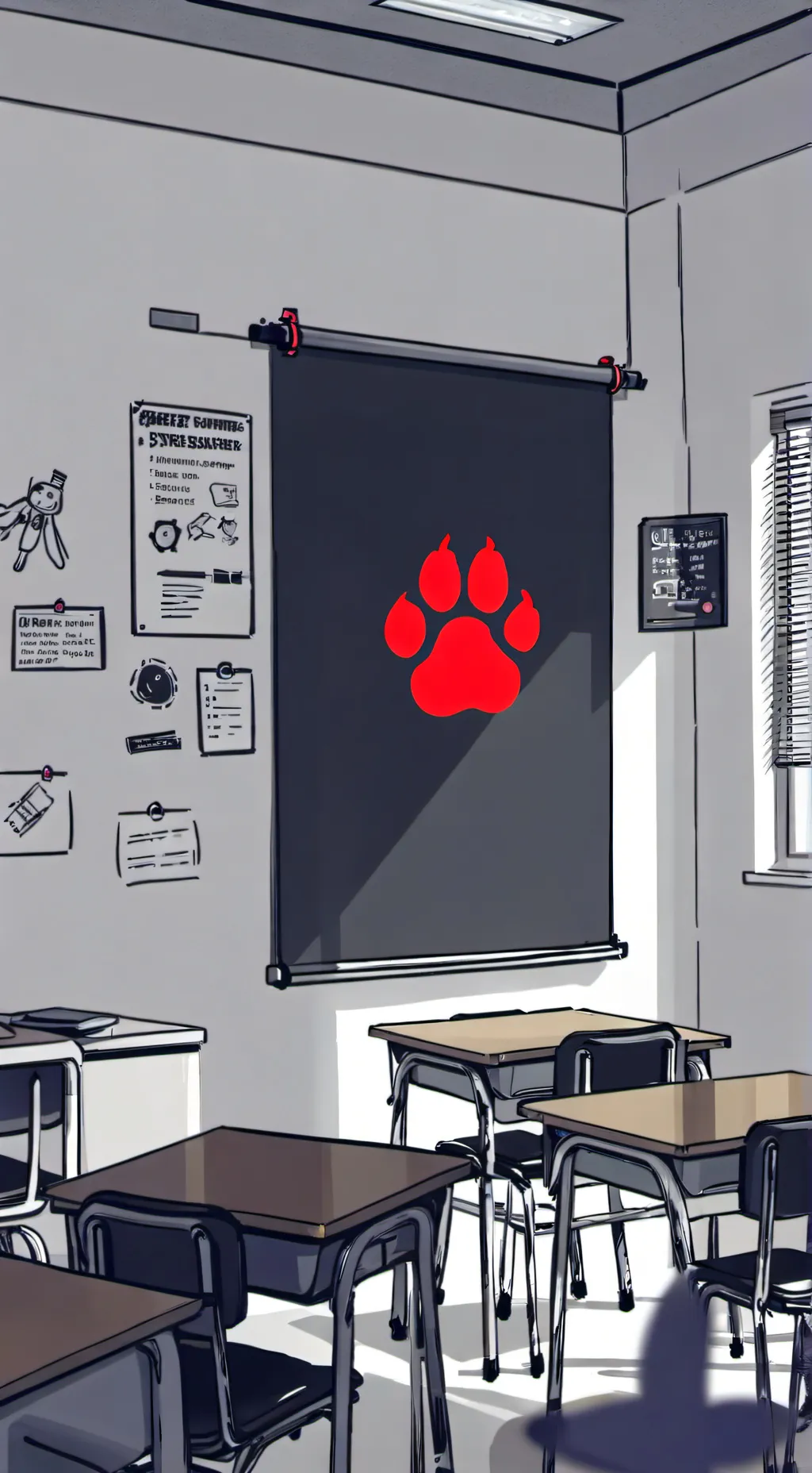 ai character: Anti-Furry College background