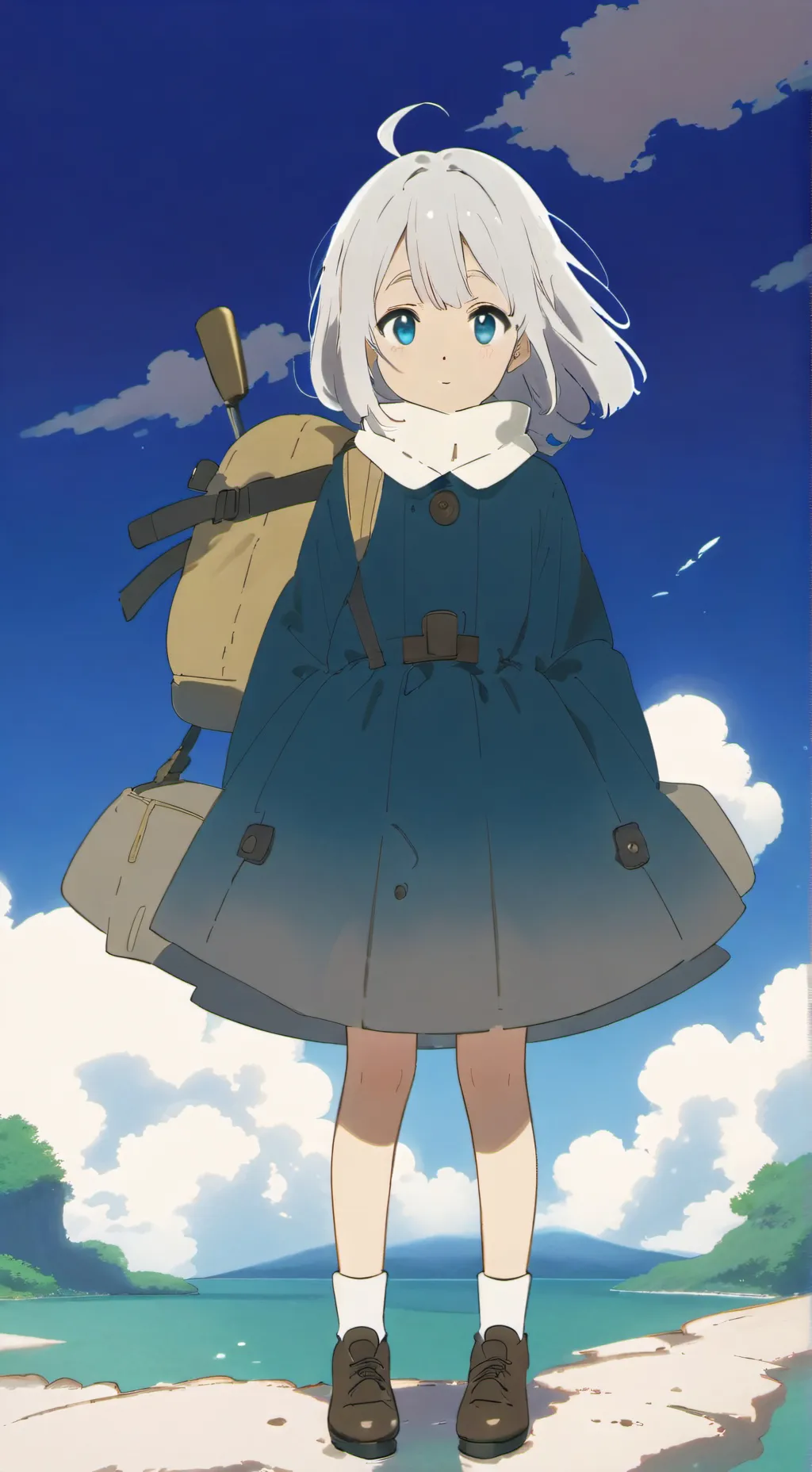 ai character: anime be like  background
