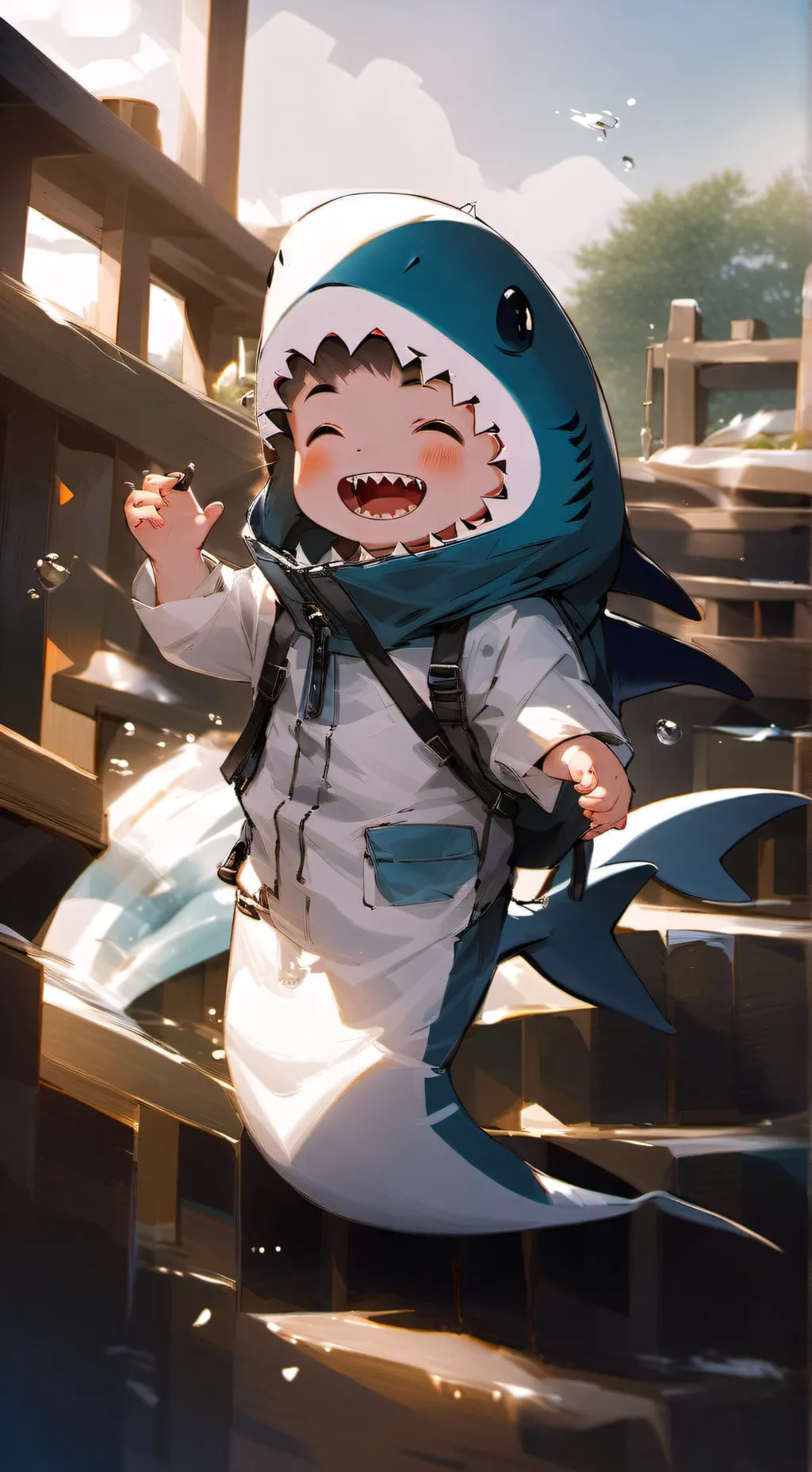 ai character: Sharkie background