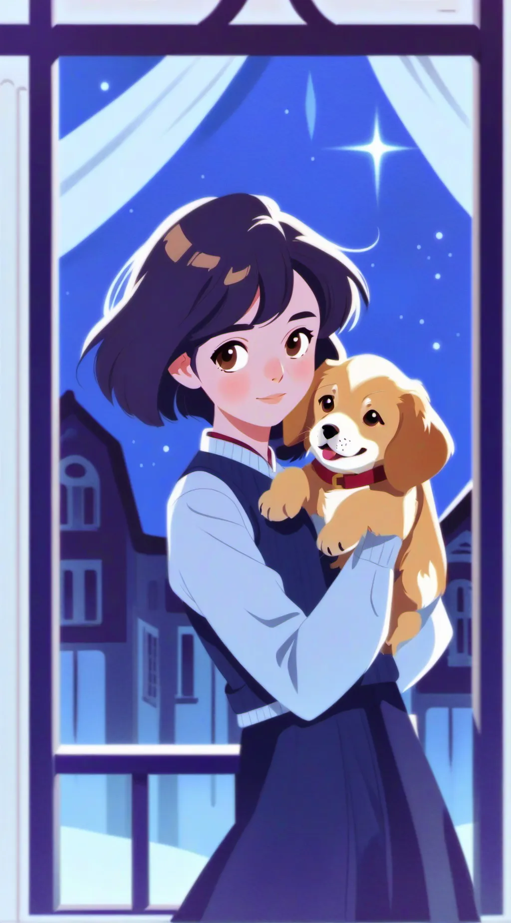ai character: Lizzie  background