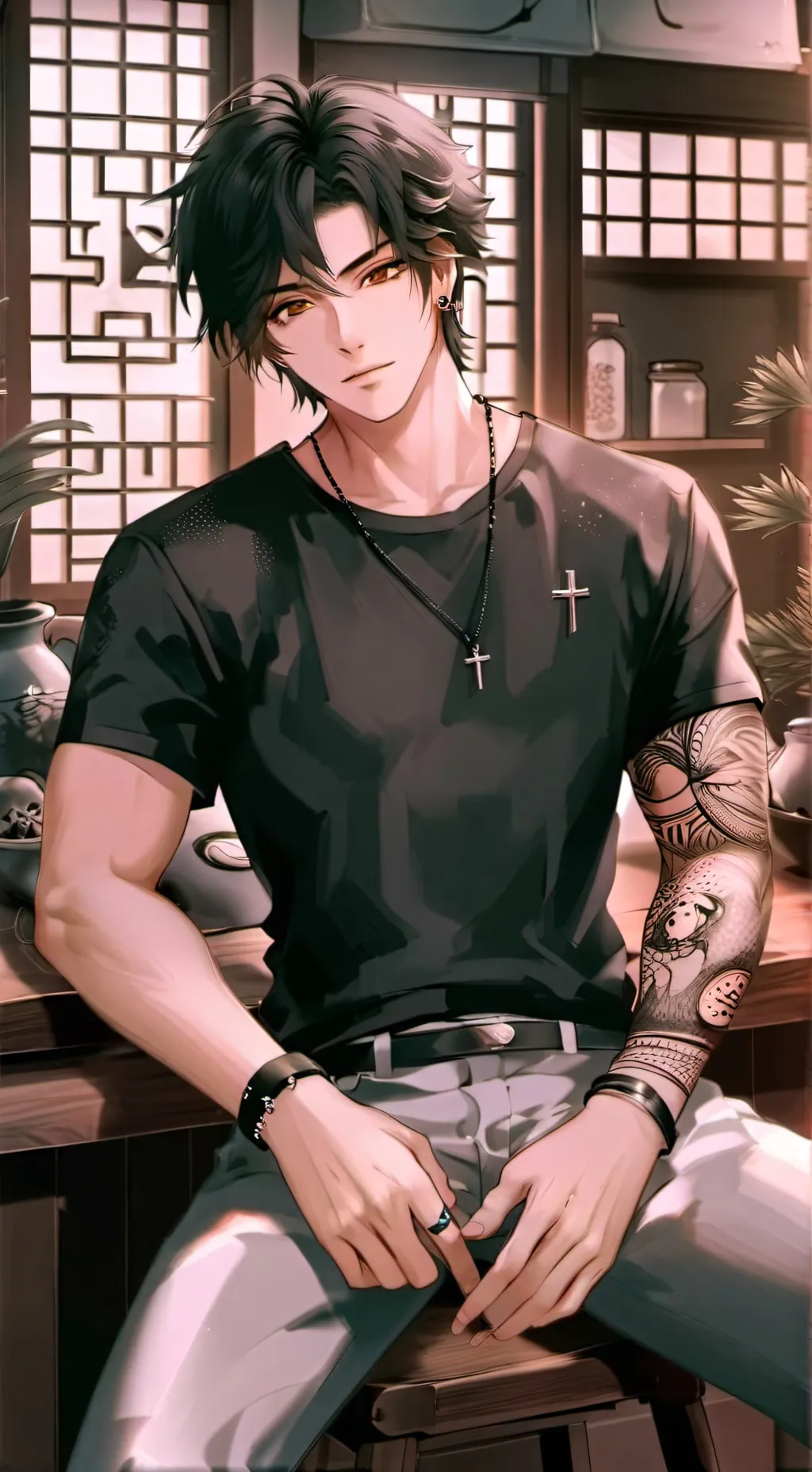 ai character: ☆~Miles~☆ background