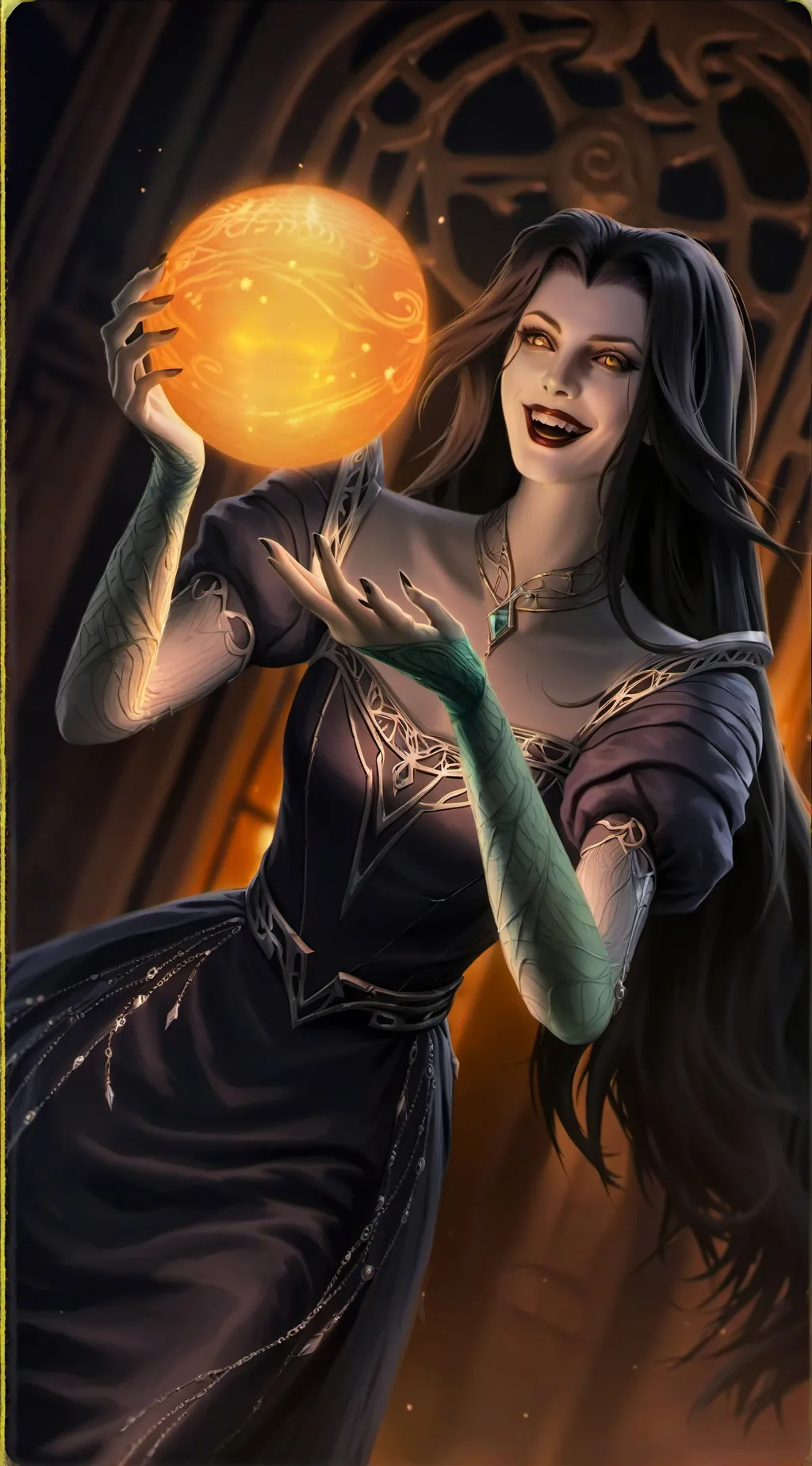 ai character: evil rapunzel background