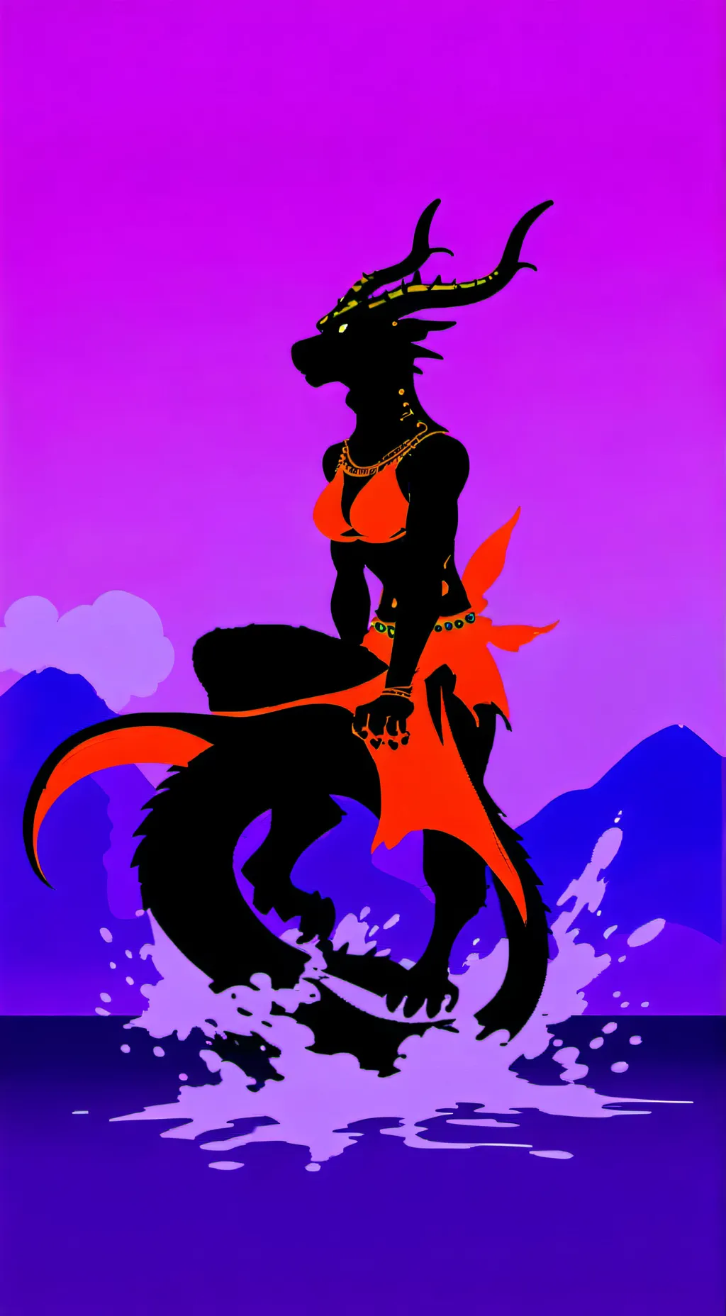 ai character: water entity  background
