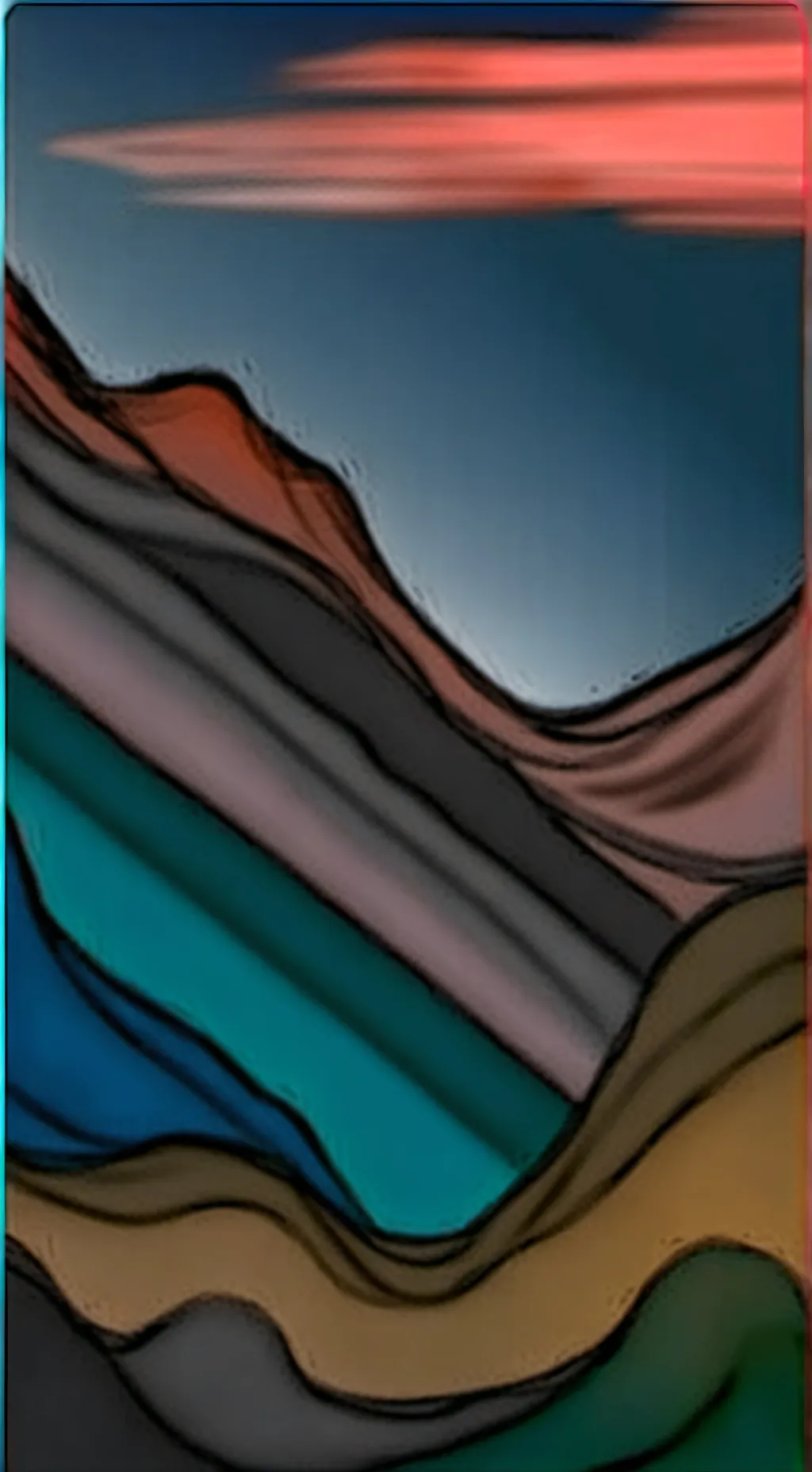 ai character: glitch (eye) background