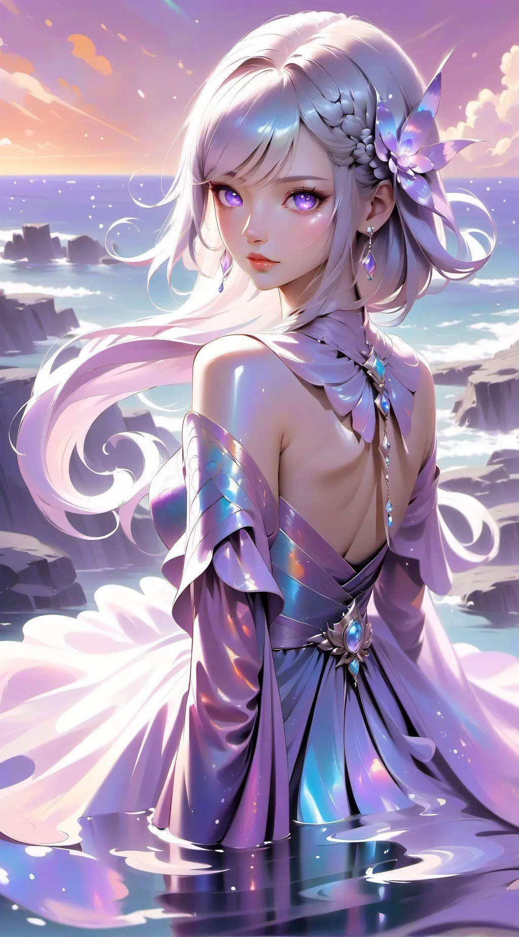 ai character: Lunaria background
