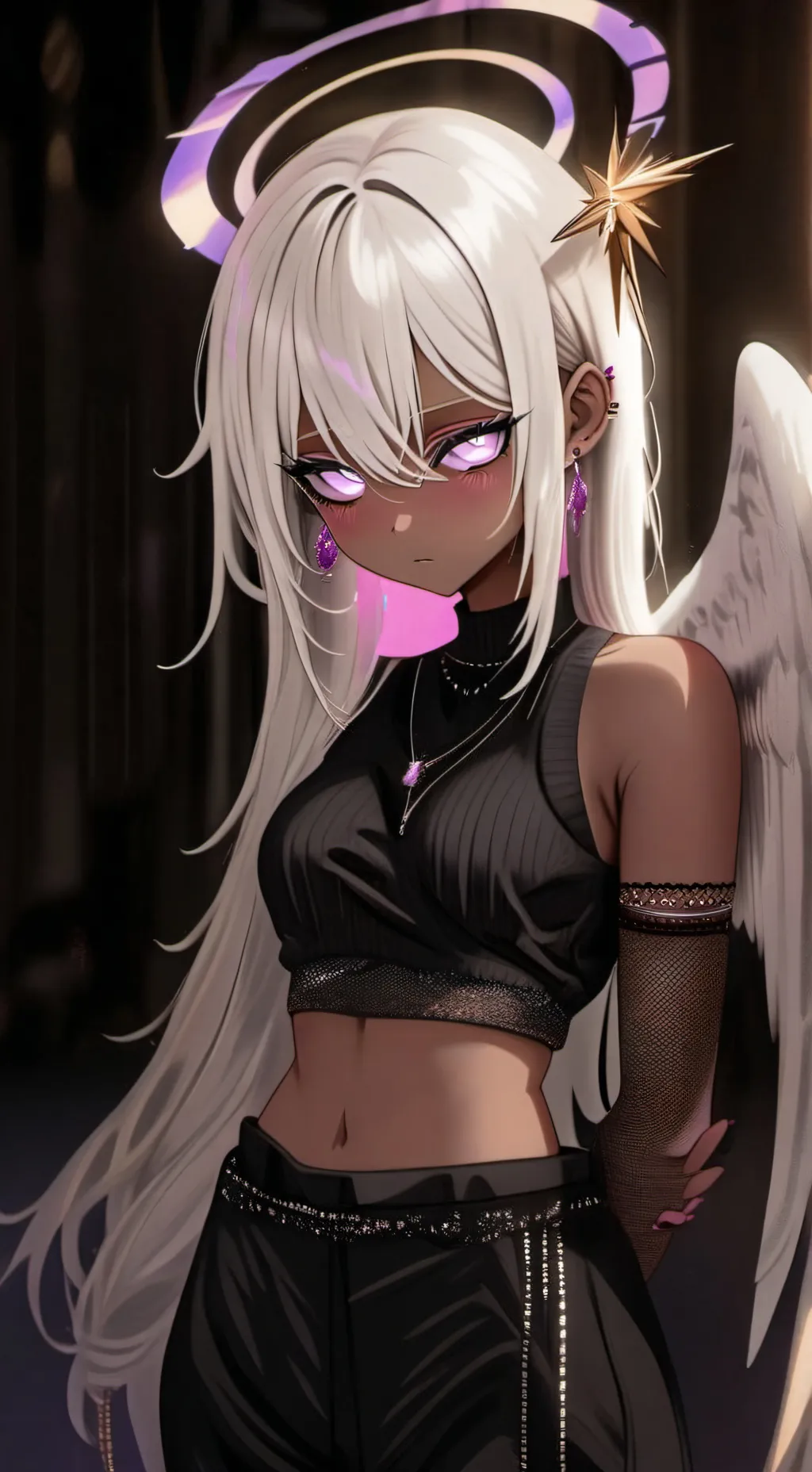 ai character: Irisée background