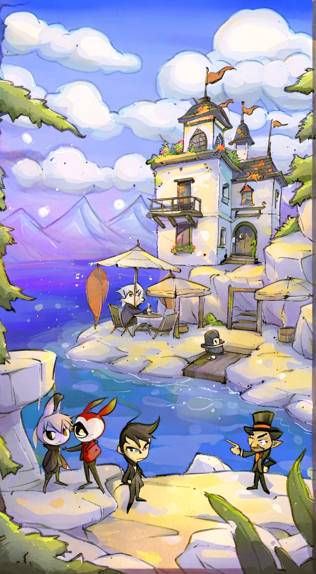 ai character: hh loves you background
