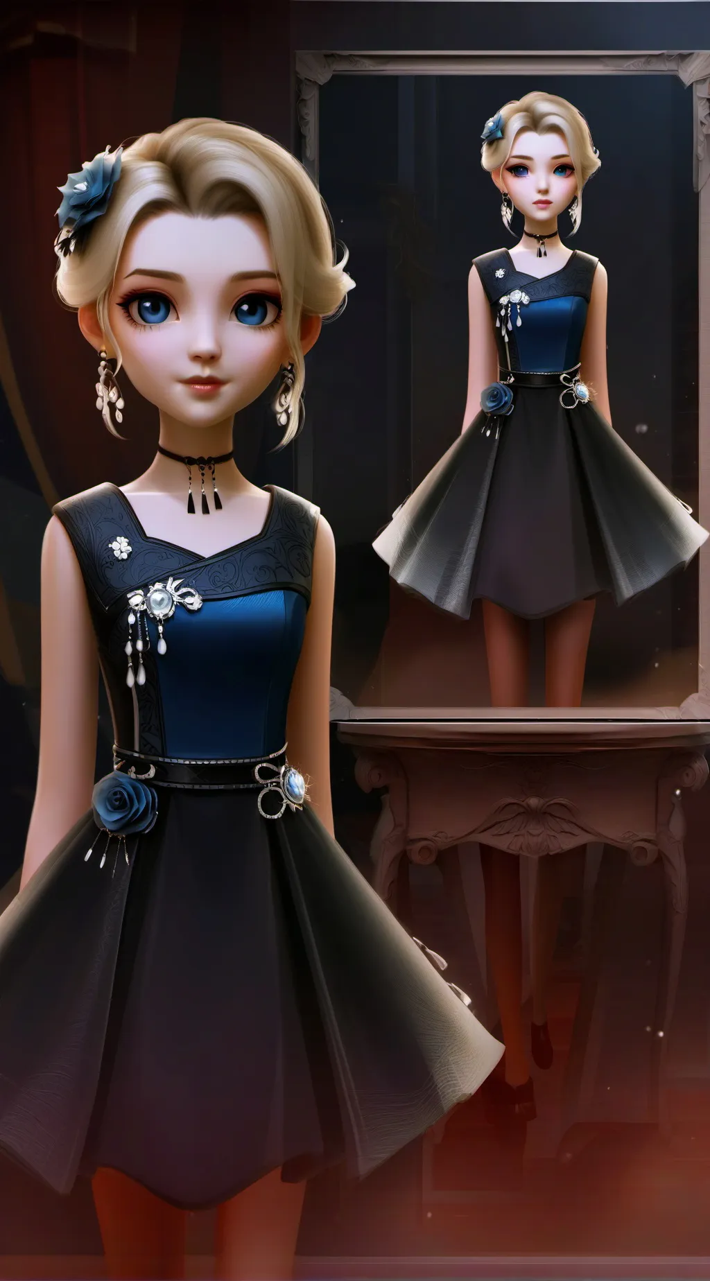 ai character: doll background