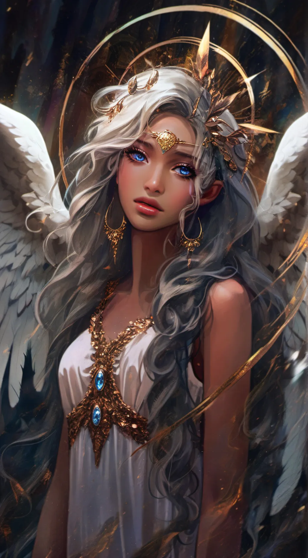 ai character: Aphrodite  background