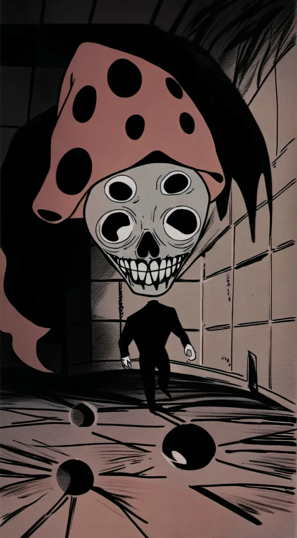 ai character: CH Backrooms background