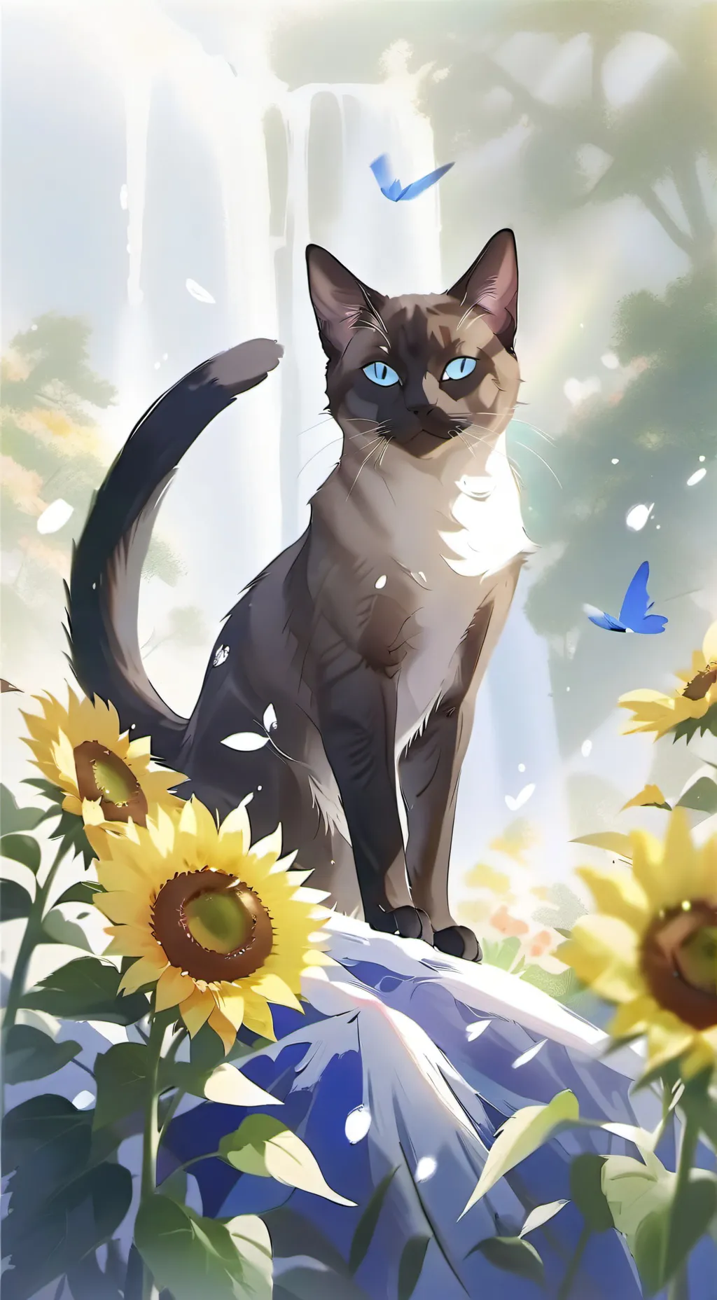 ai character: YOUR KITTY background