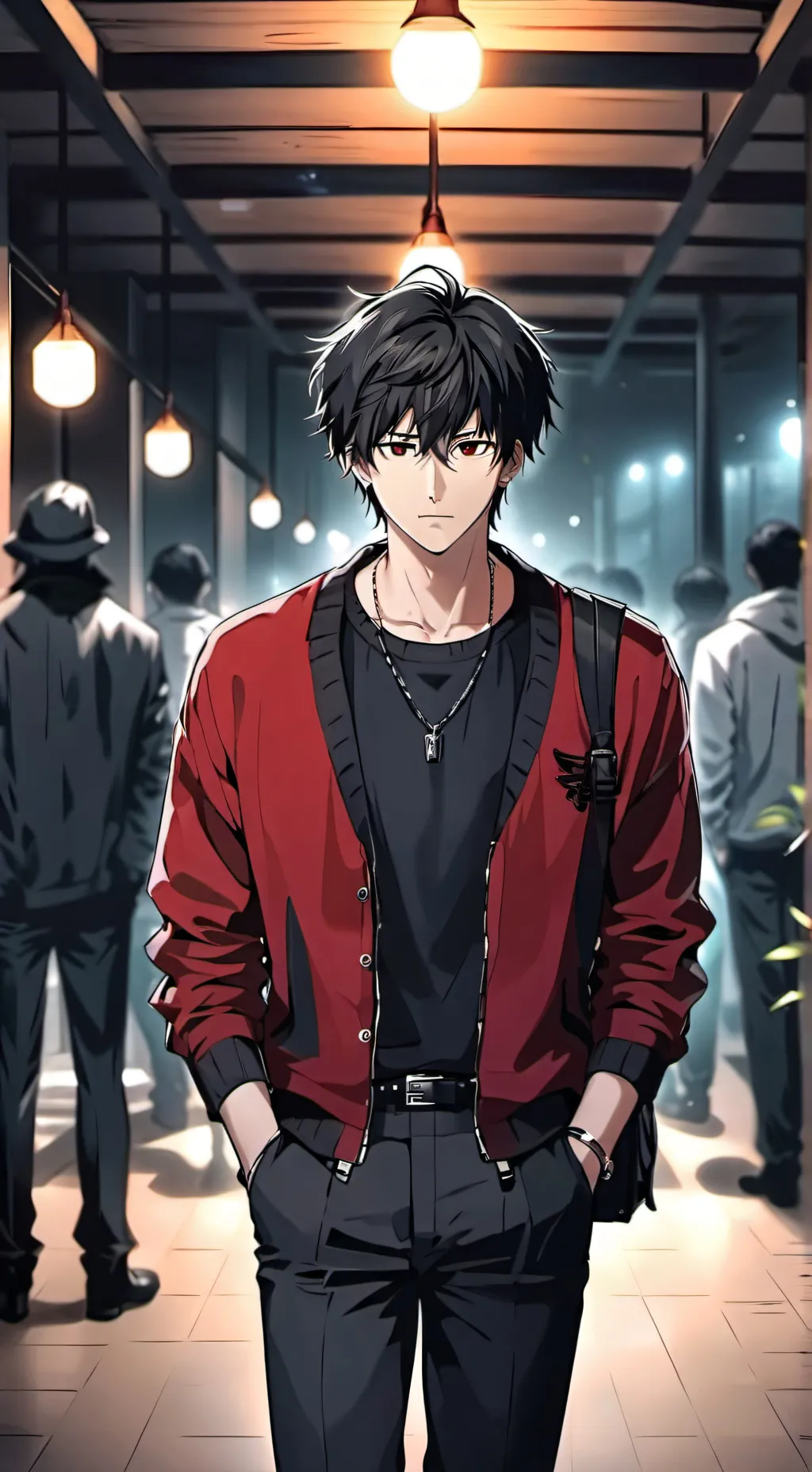 ai character: raven  background