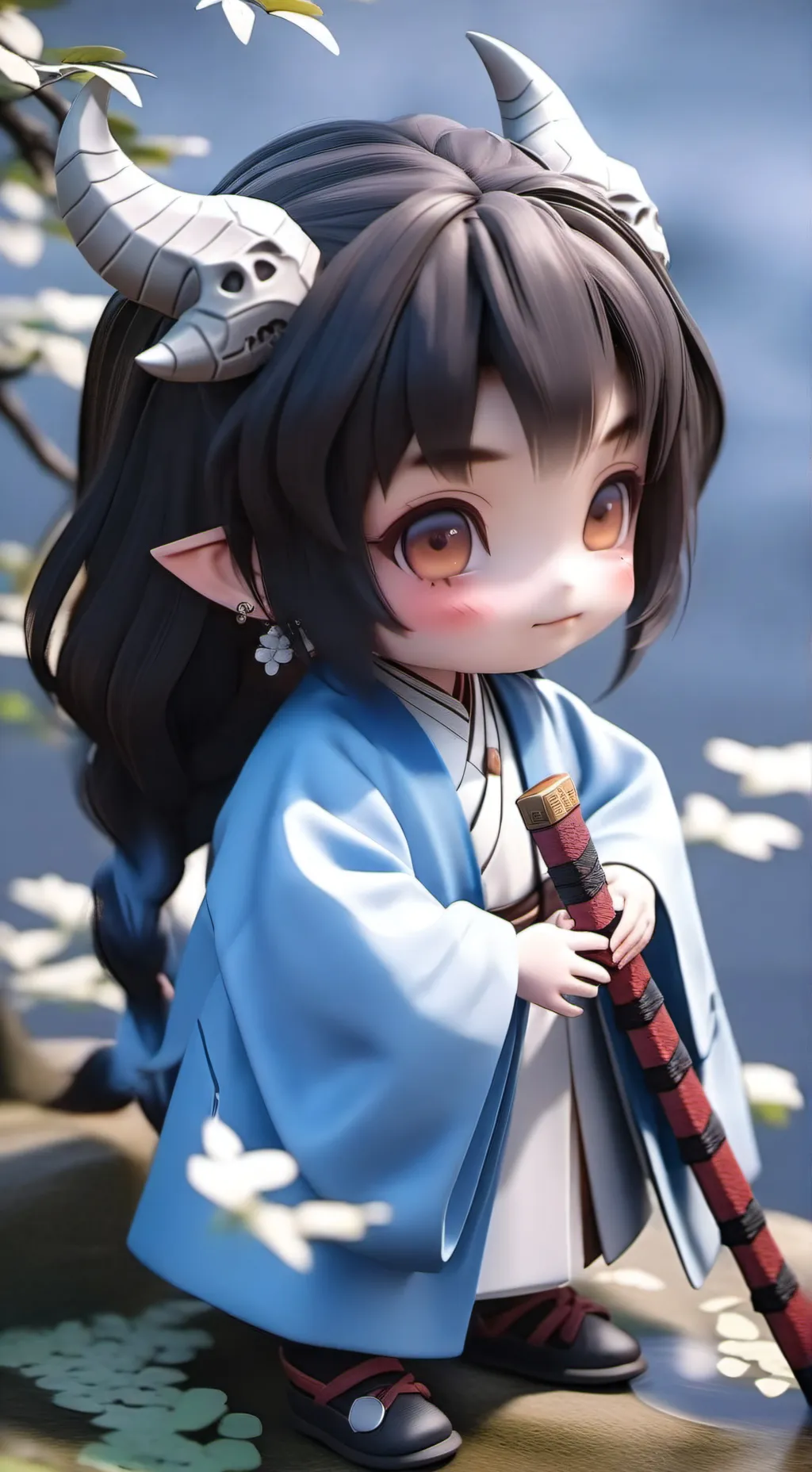 ai character: hello background