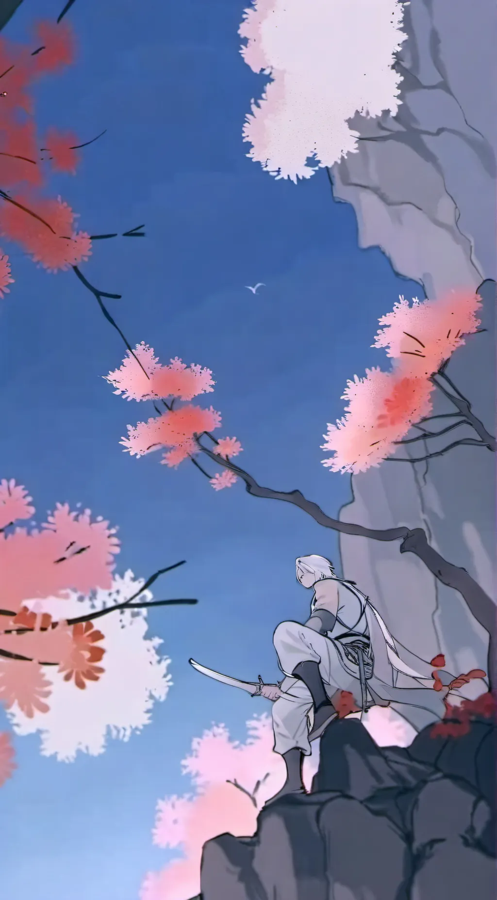 ai character: Paradise of peace  background