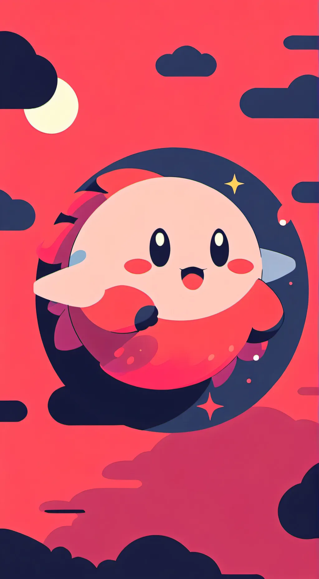 ai character: Kirby  background