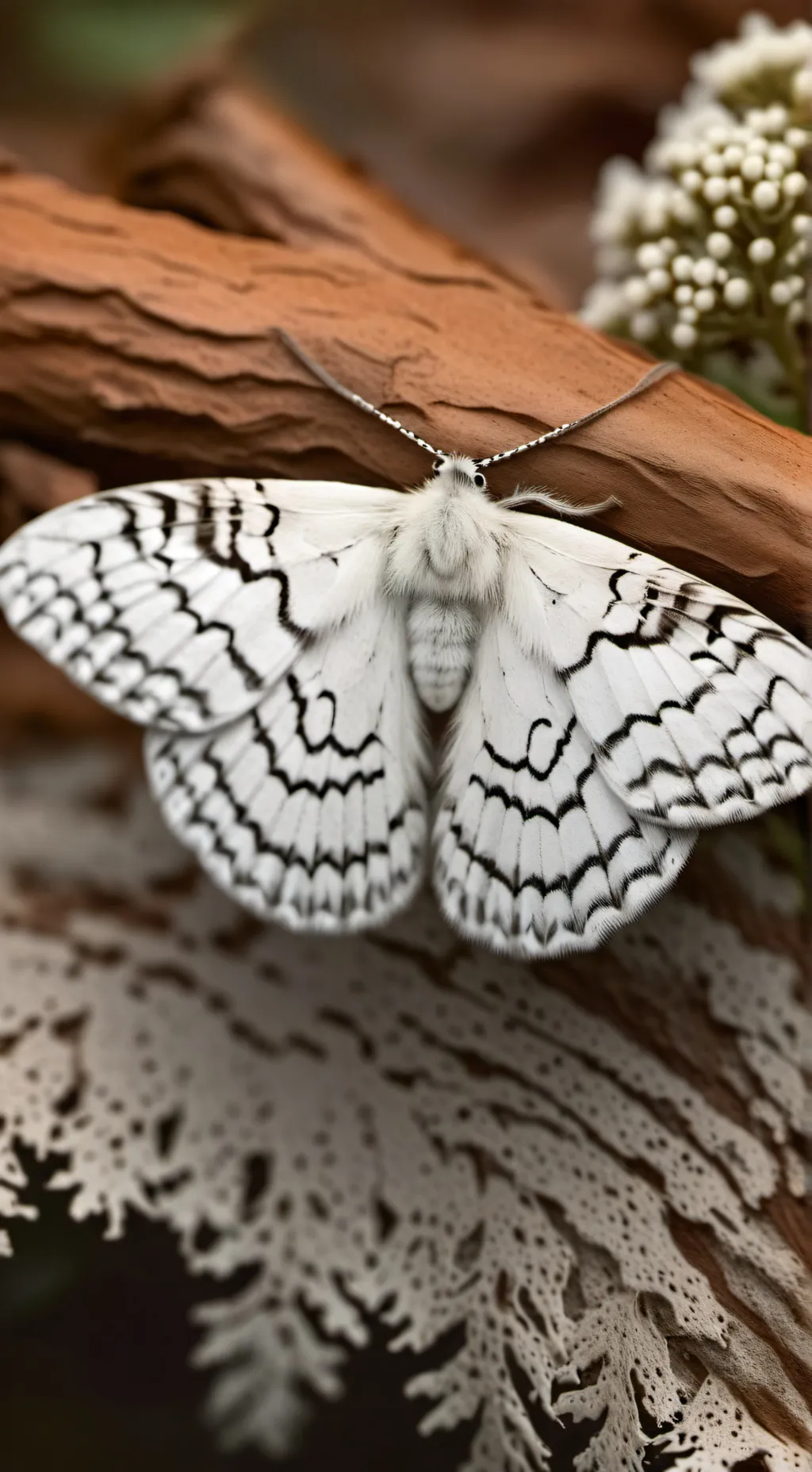 ai character: moth background