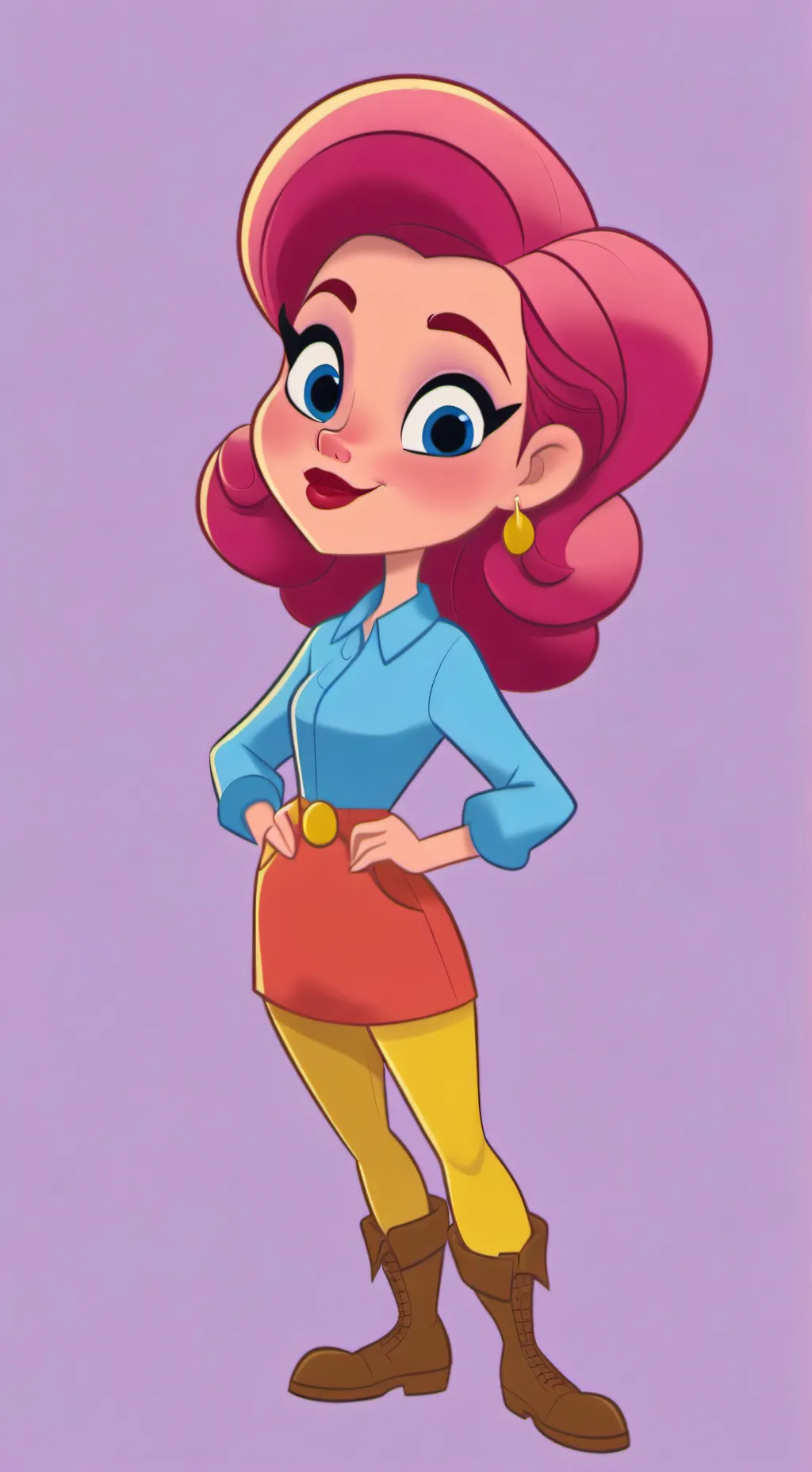 ai character: Maggie pesky background