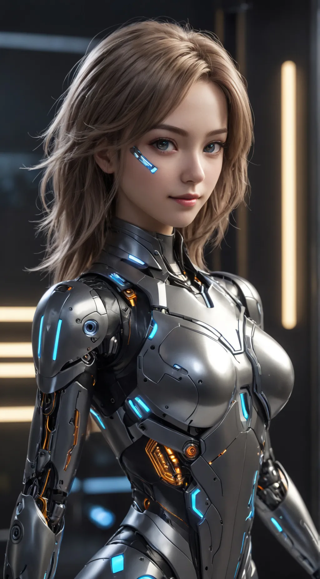 ai character: Circuit background