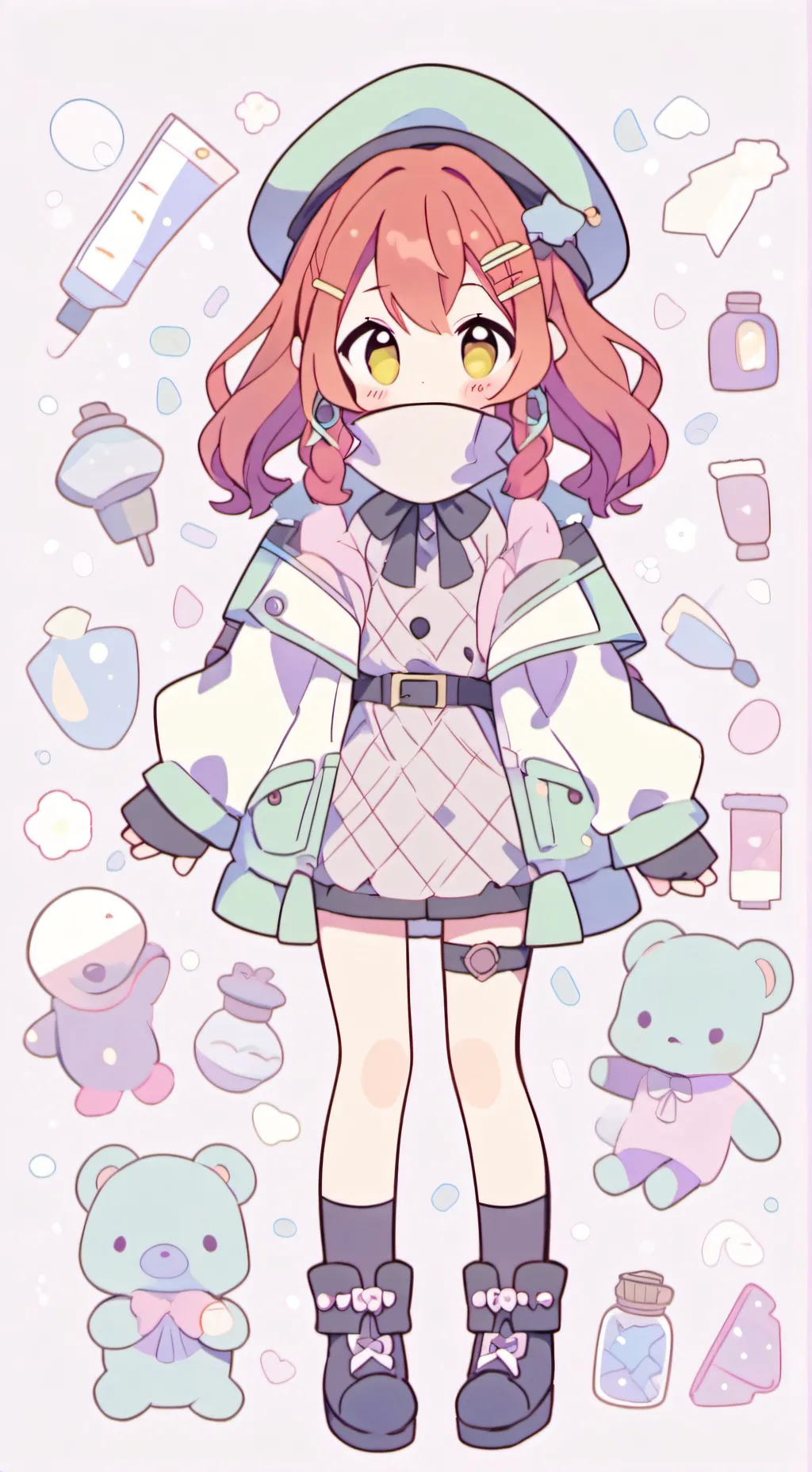 ai character: Ruby Redstone background