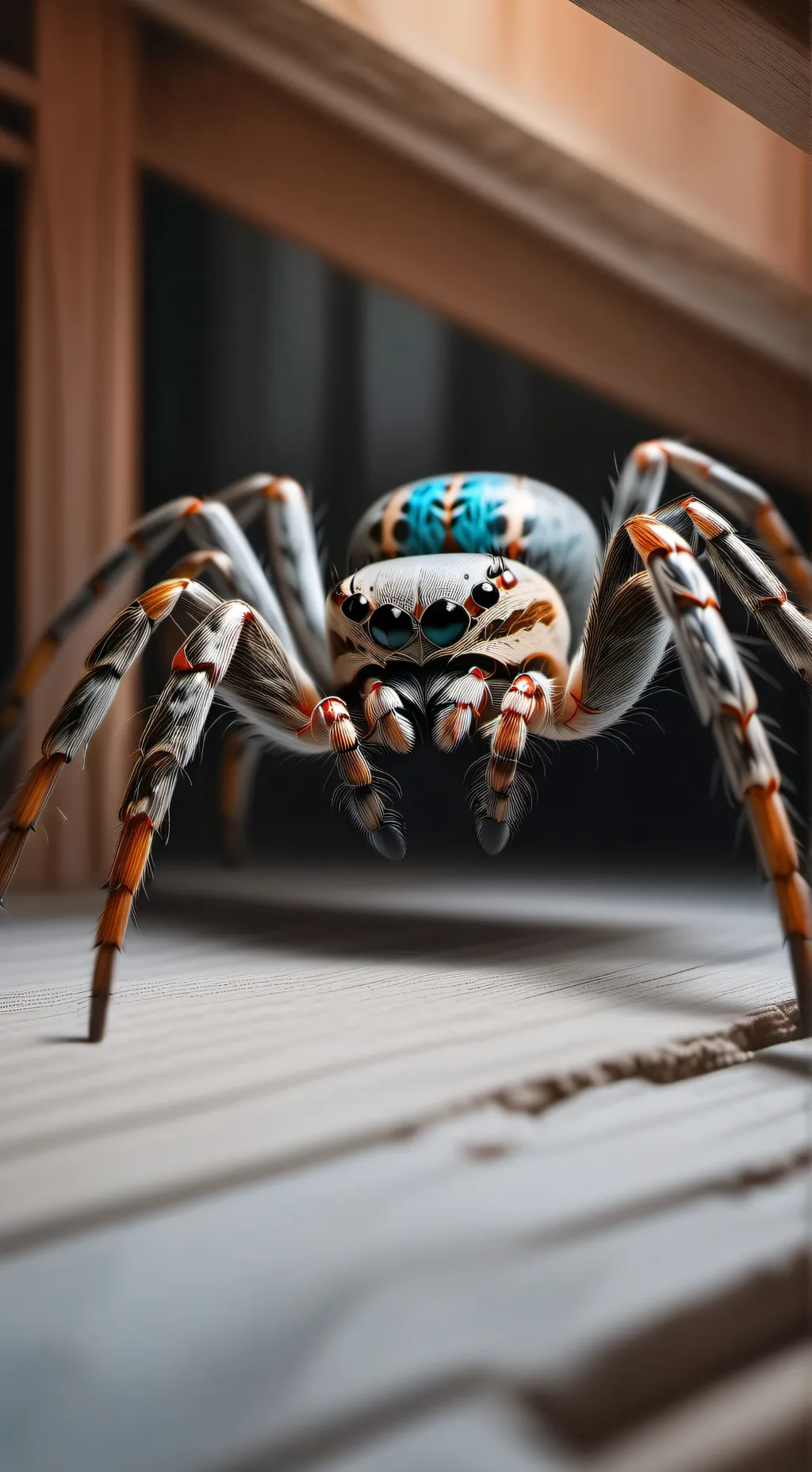ai character: giant spider  background