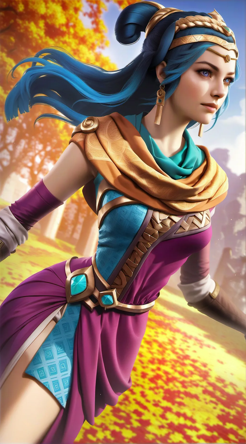 ai character: 1180s Woman background