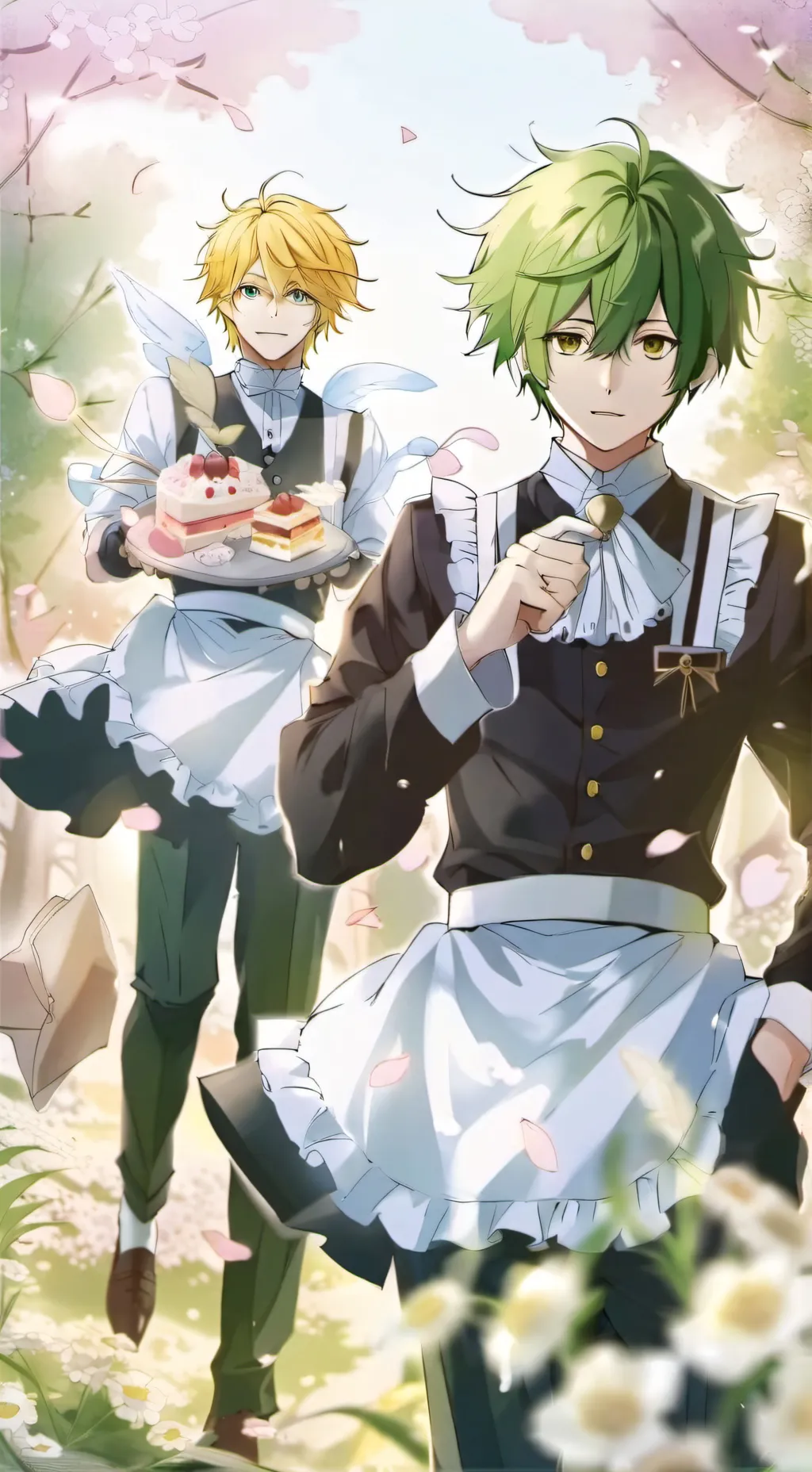 ai character: Denki and Deku bet background