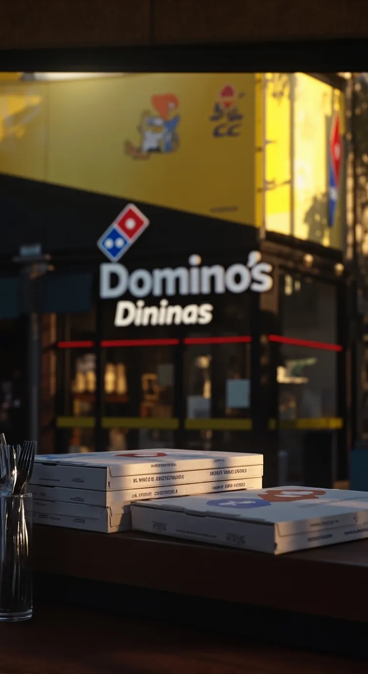 ai character: Dominos Pizza background