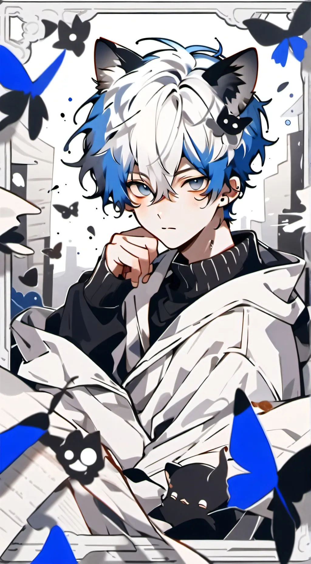 ai character: 🐱Enzo🐱 background